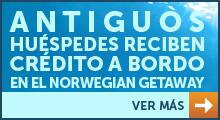 antiguos huéspedes reciben crédito a bordo en el norwegian getaway
