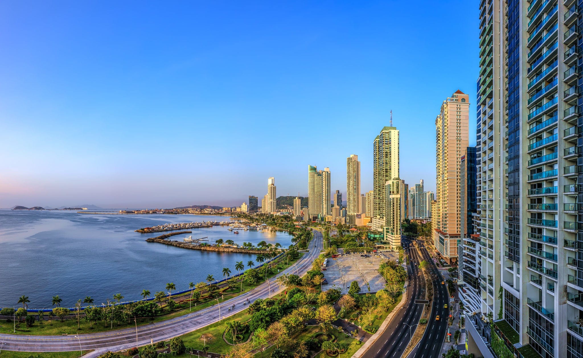 NCL Panama City Coast Skyline
