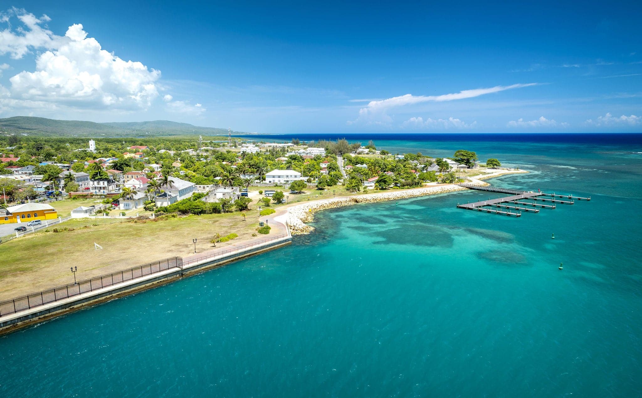 Falmouth port in Jamaica island, the Caribbeans