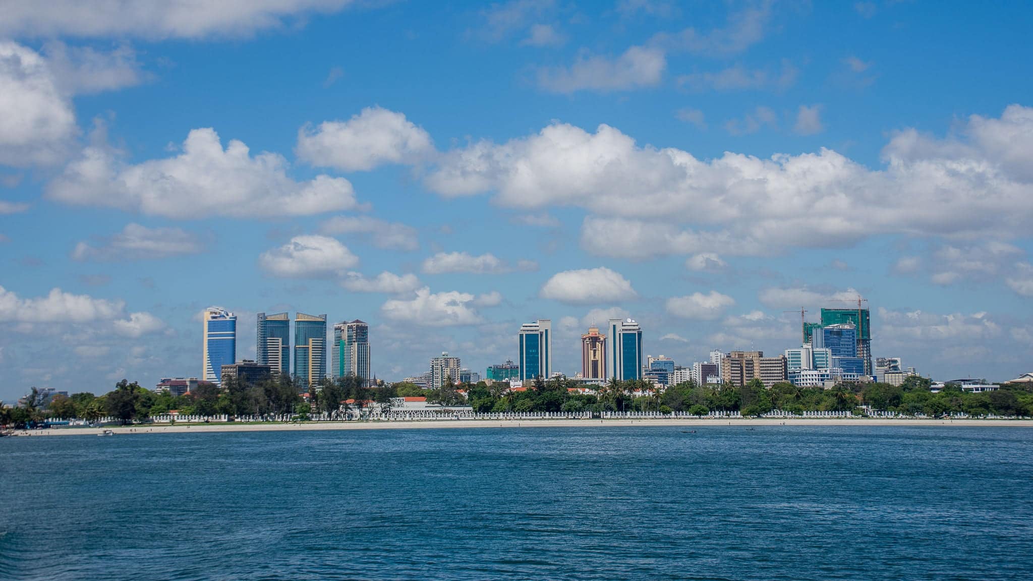Dar es Salaam City view from the ocean