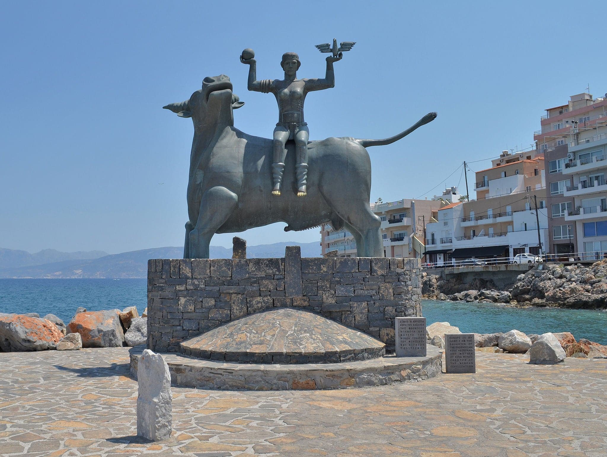 Europa Statue in Agios Nikolaos Crete