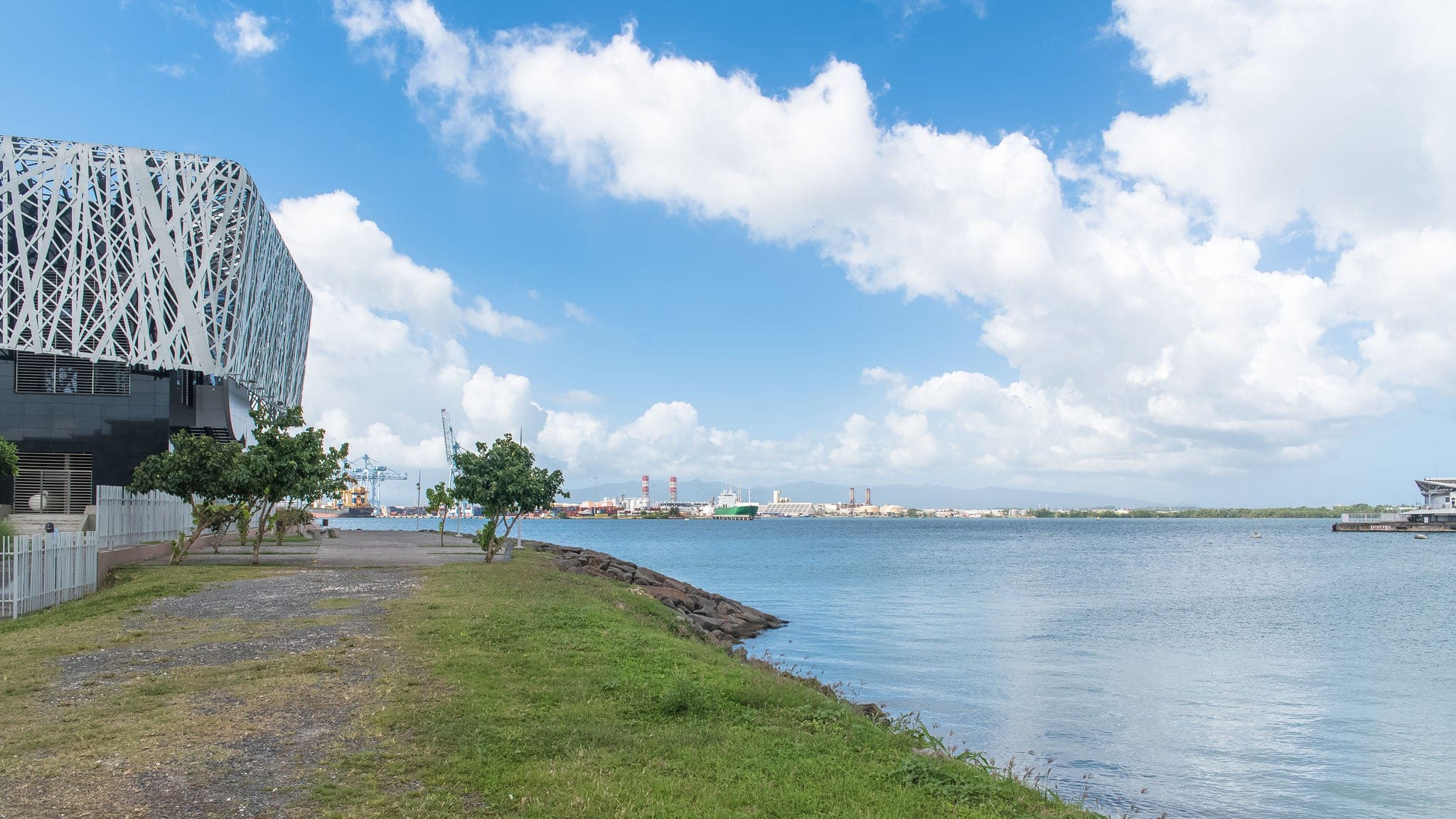 Guadeloupe, Pointe à Pitre city, panorama of the harbor