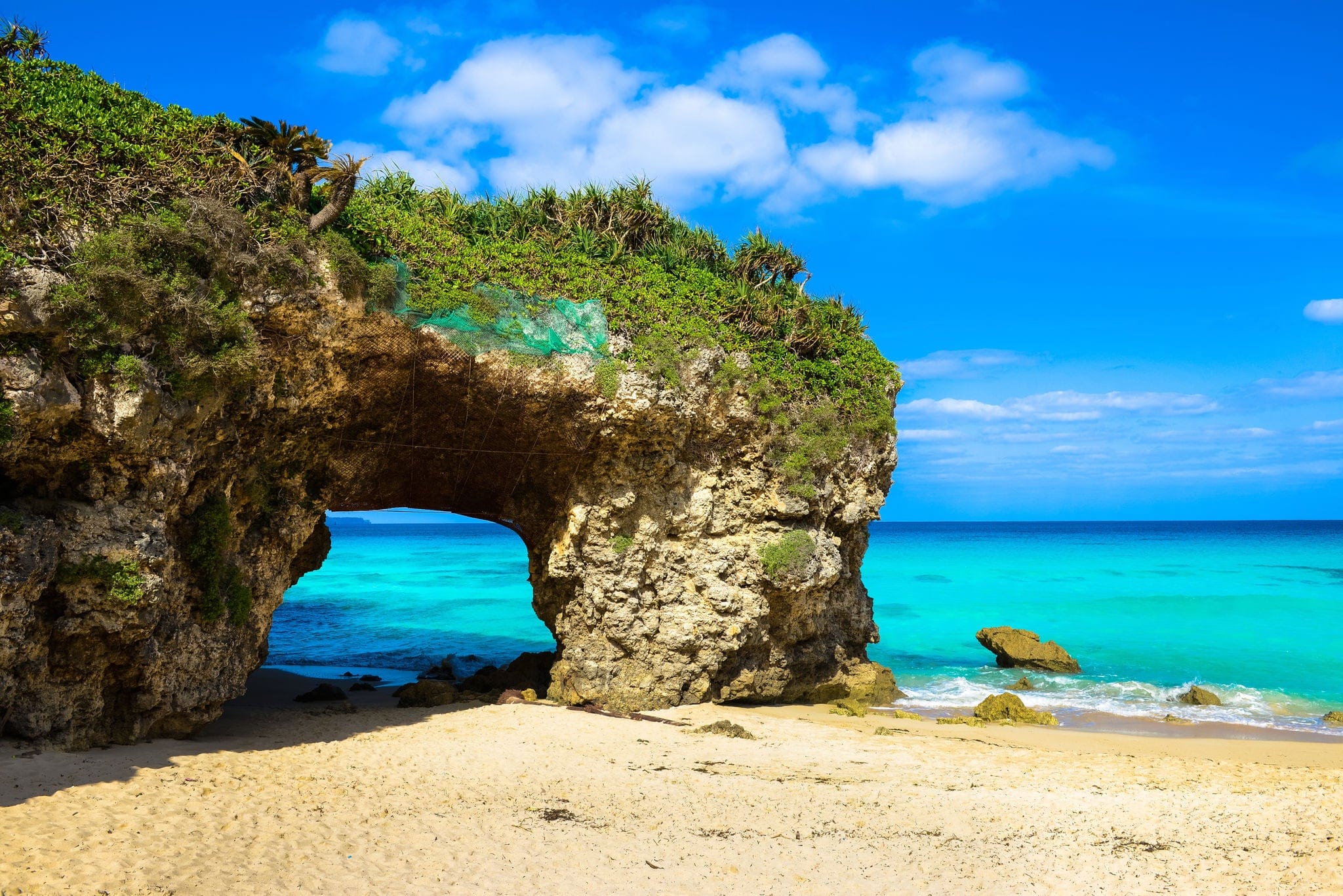 Japan Okinawa Miyakojima sandpile Beach