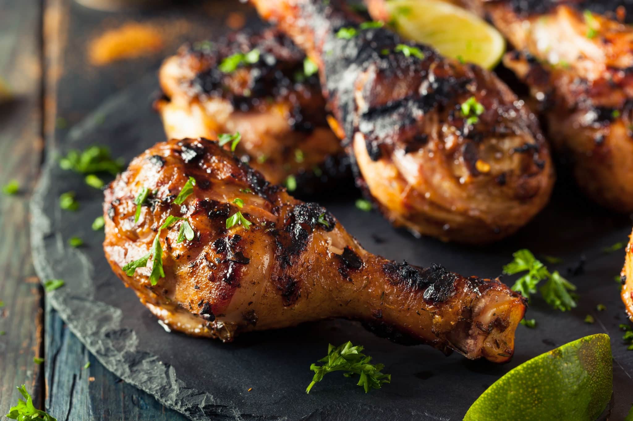 Spicy Grilled Jerk Chicken with Lime and Spices