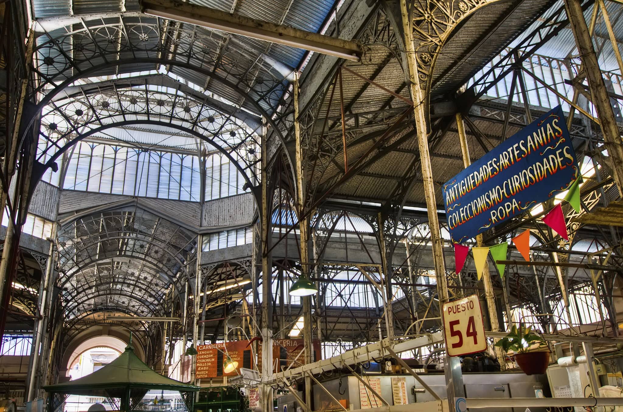 San Telmo market interior metallic structure