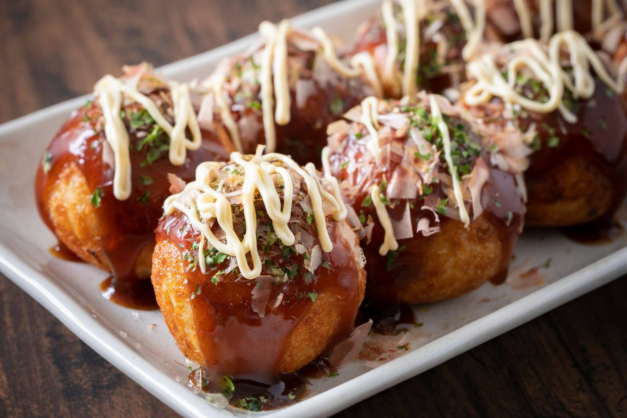 Takoyaki, octopus balls, japanese food