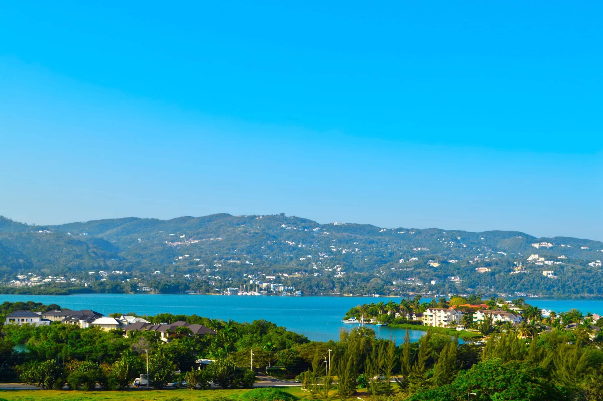 Montego Bay, Jamaica in the Caribbean sea