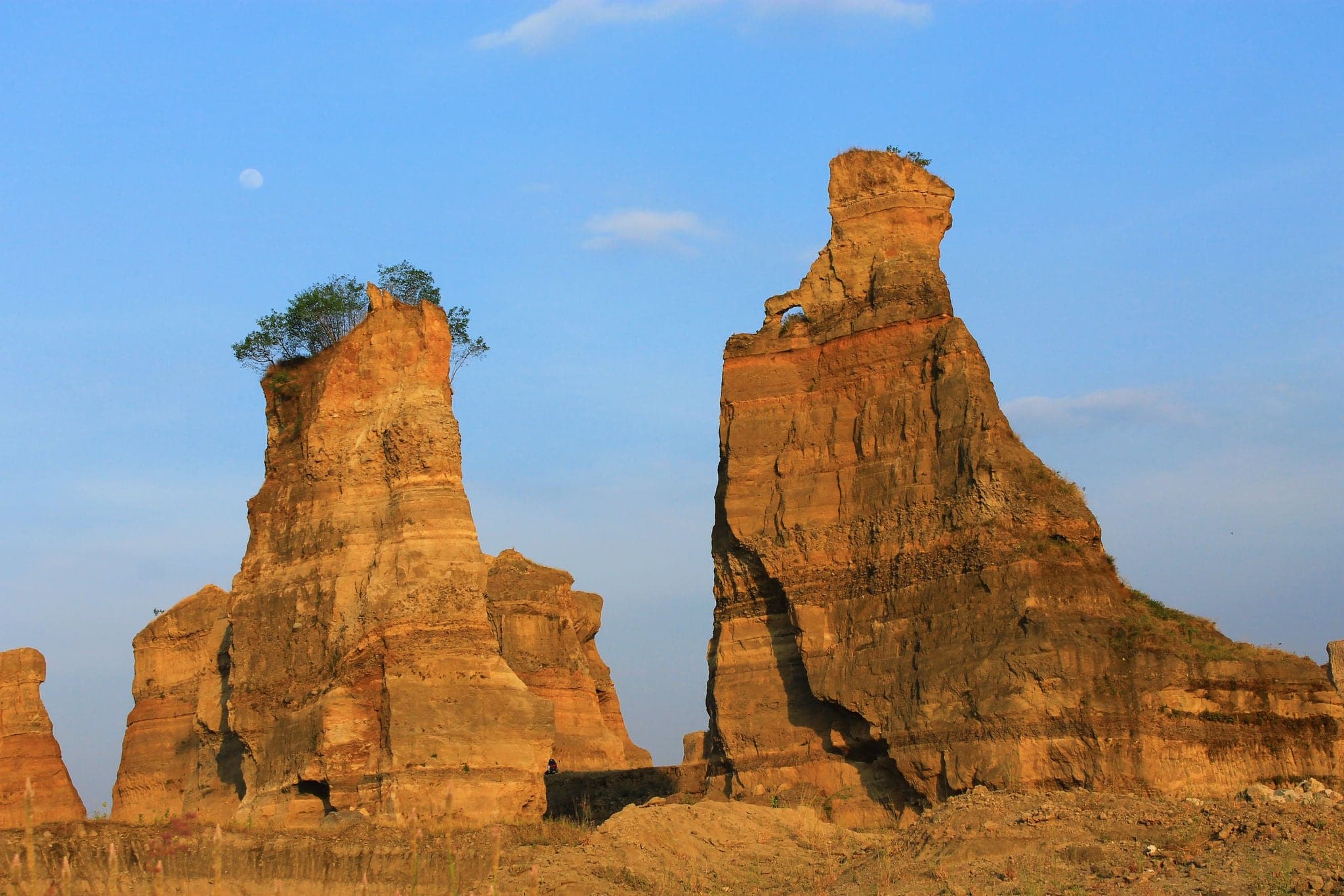 Brown Canyon in Semarang, Central Java, Indonesia - October 16, 2013: Brown Canyon is an ex-earth mine. This location is considered similar to the Grand Canyon in the United States.