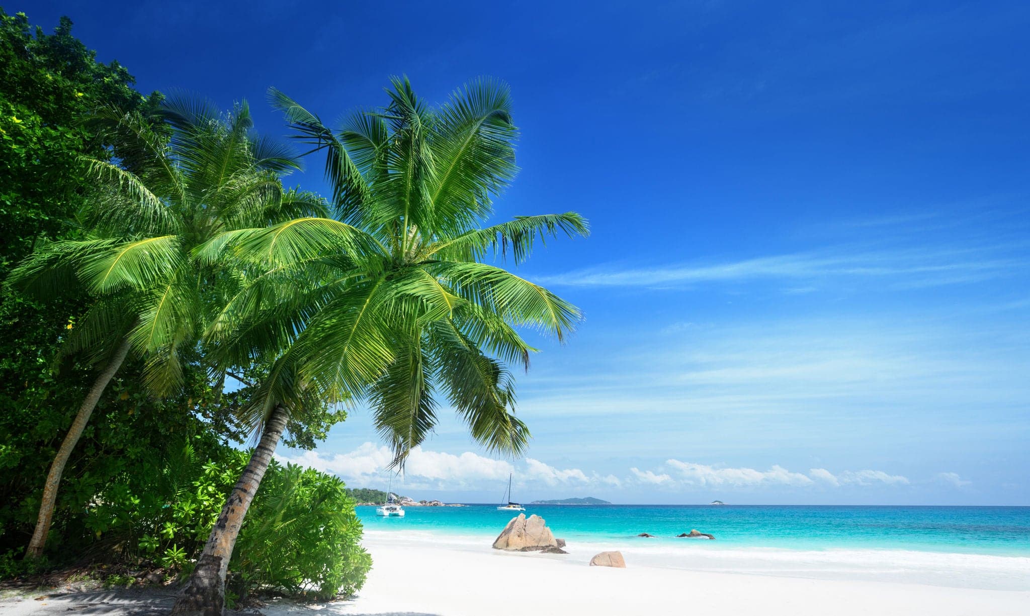 Anse Lazio beach at Praslin island, Seychelles