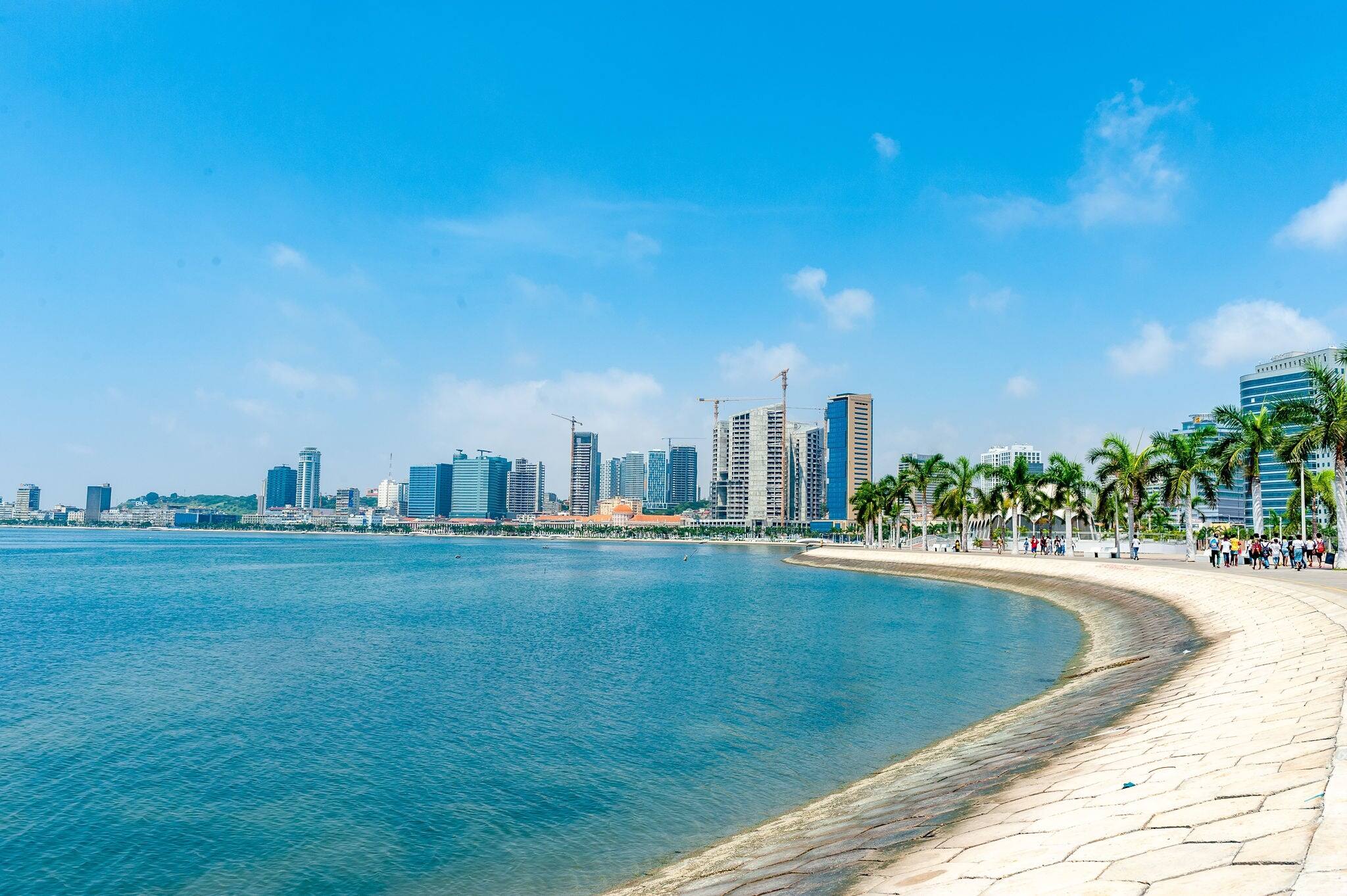 Skyline of the capital Luanda_ Luanda bay_la capitale Luanda_ baie de Luanda