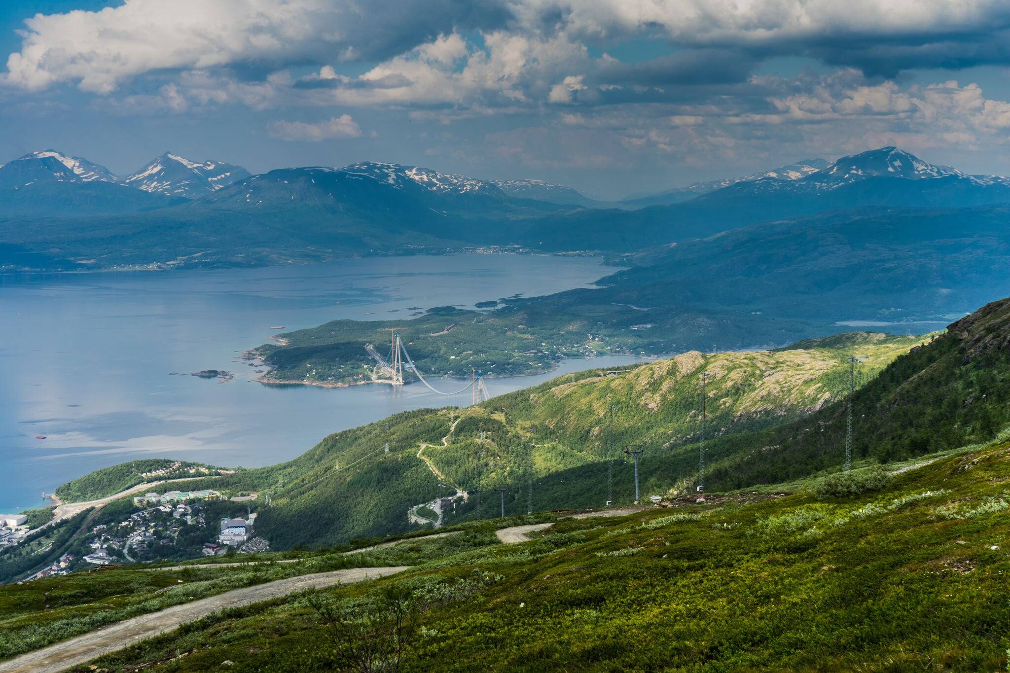 Norway, Narvik bay view