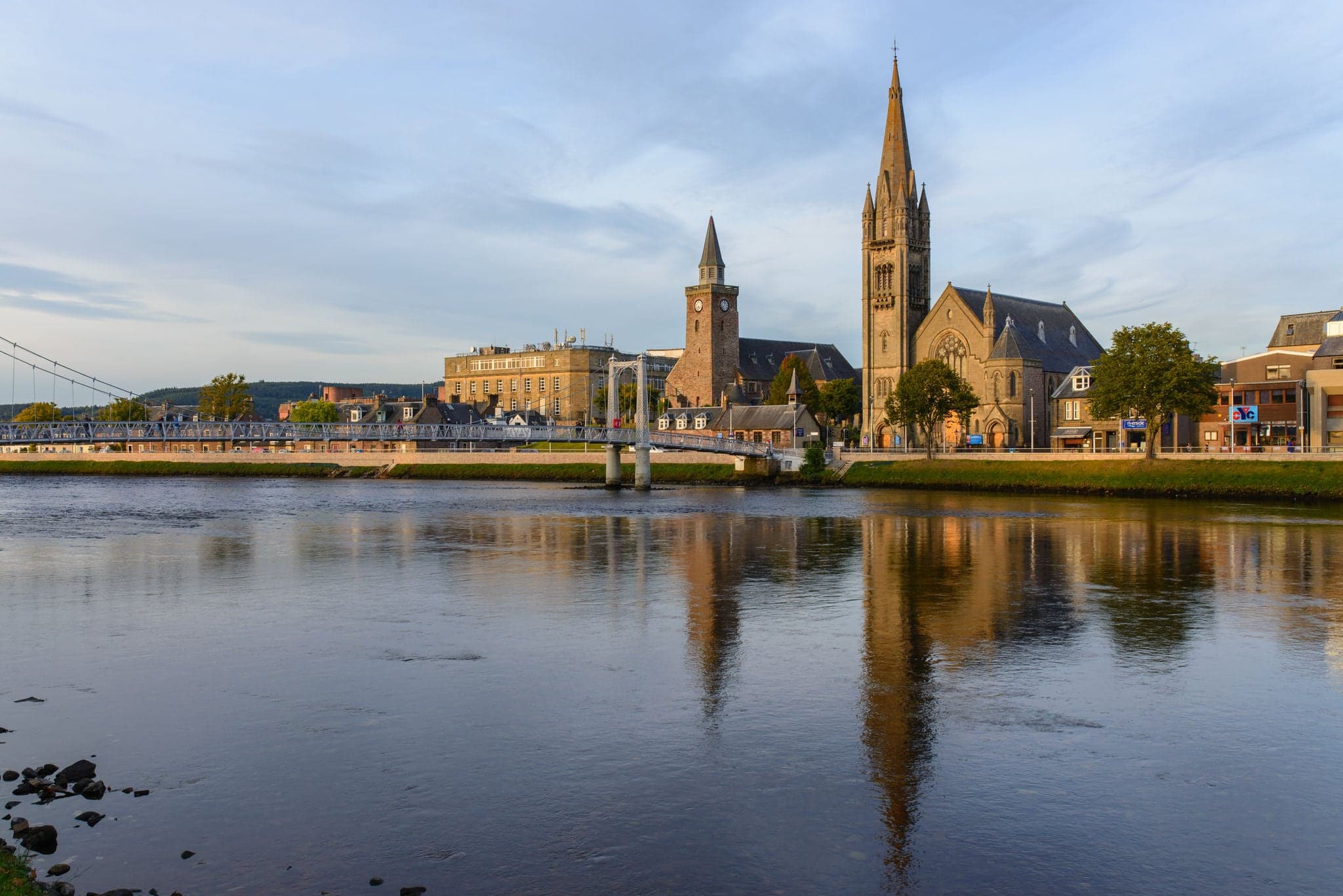 Free Church and Old High Church in Inverness, Highland, Scotland