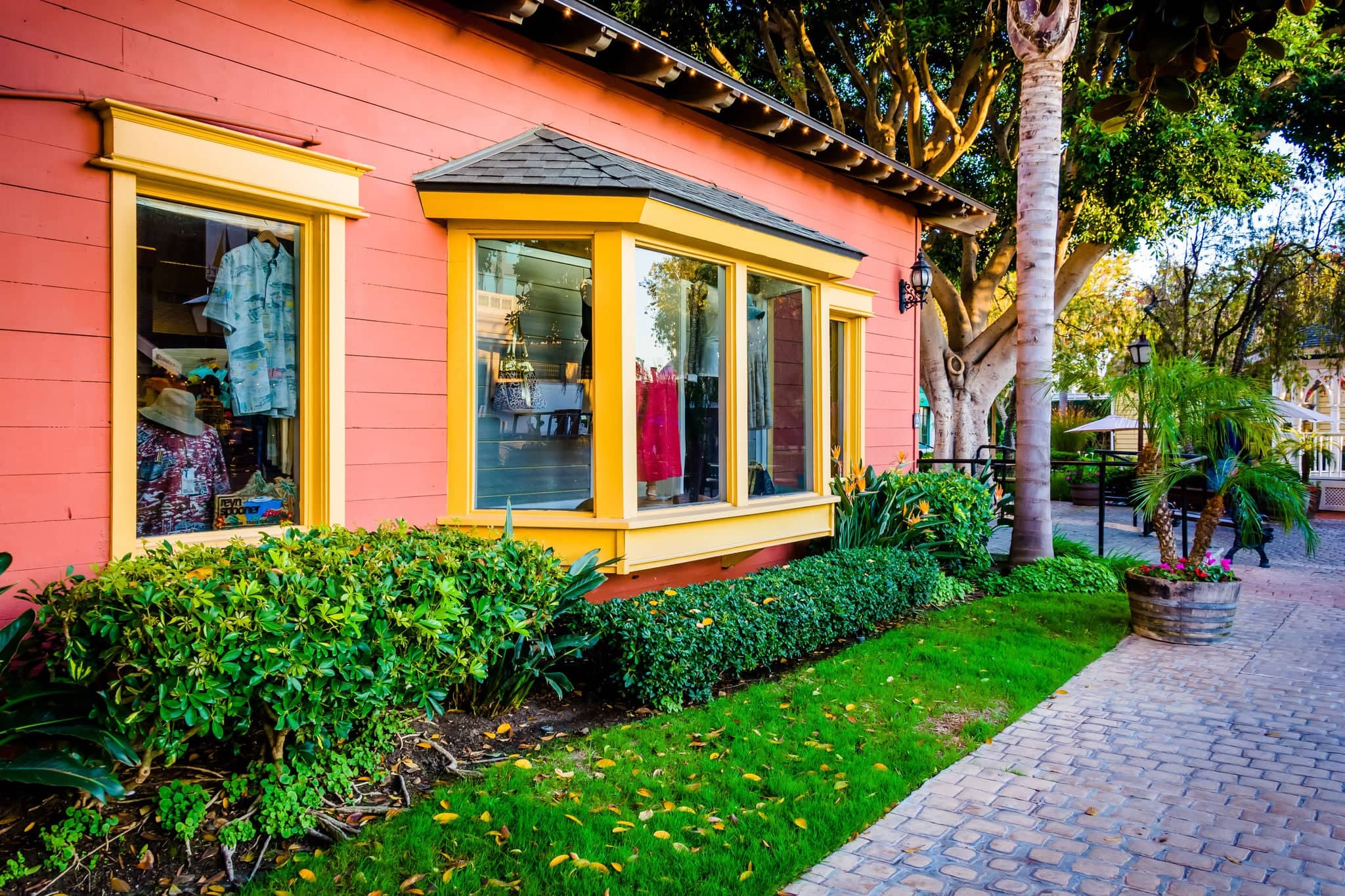 Colorful shop at Seaport Village in San Diego, California.