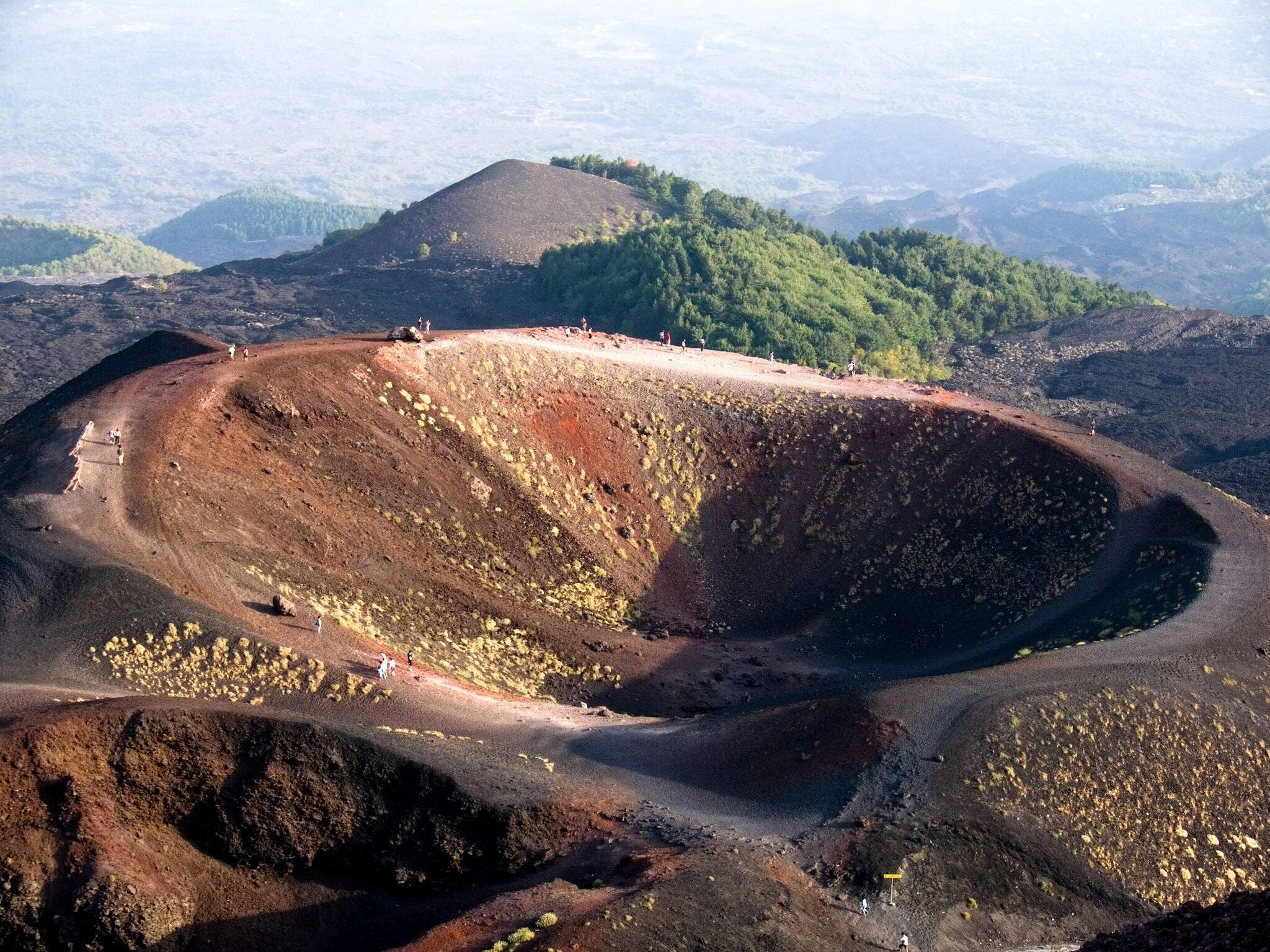 Craters Silvestri of the volcano Etna in Sicilia