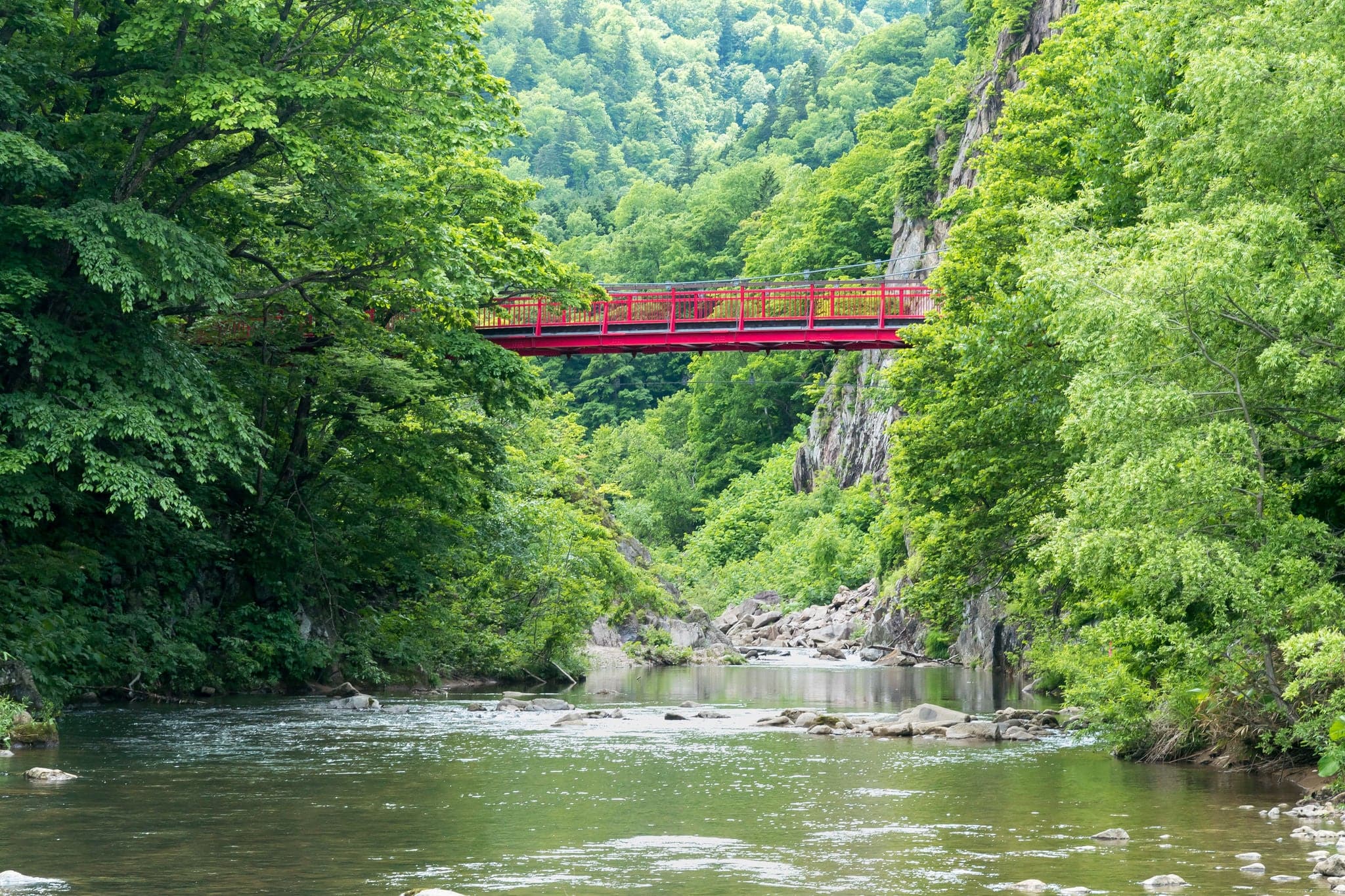 Jozankei Futami Suspension Bridge / Sapporo Hokkaido,Japan