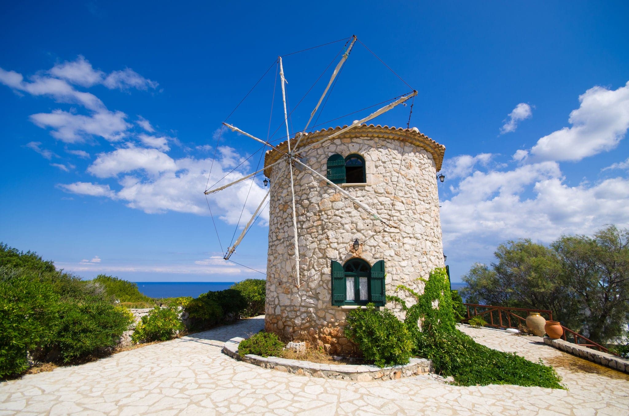 Windmill on Zakynthos island - Greece
