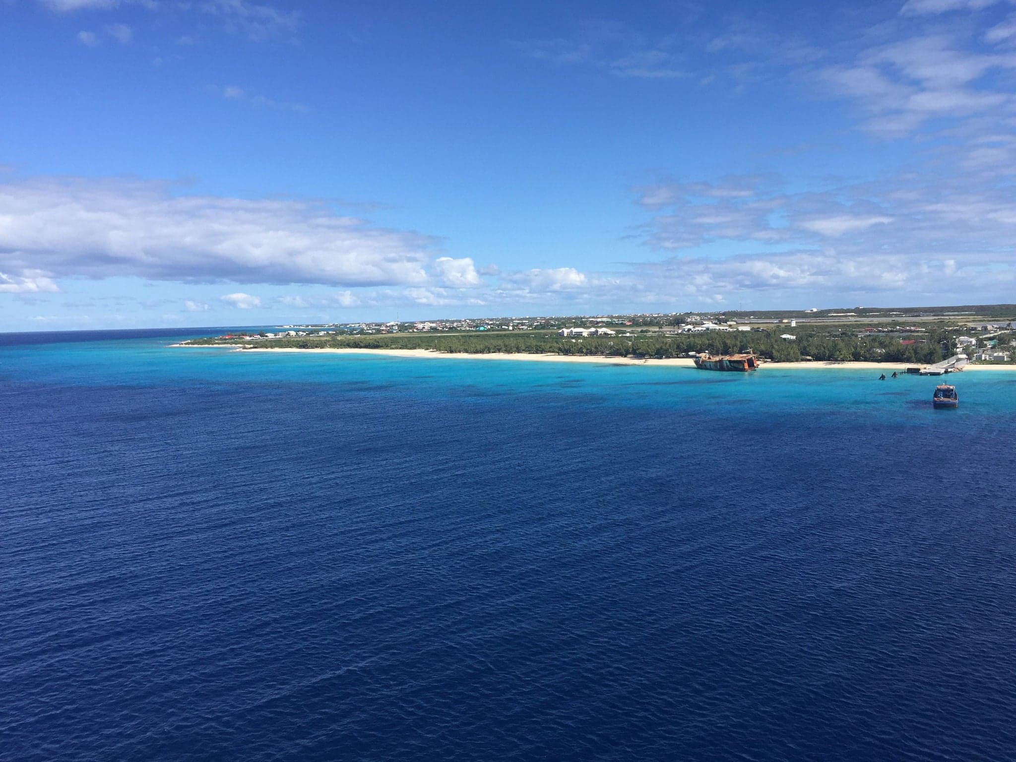 Sailing into Grand Turk Cruise Port turks and Caicos