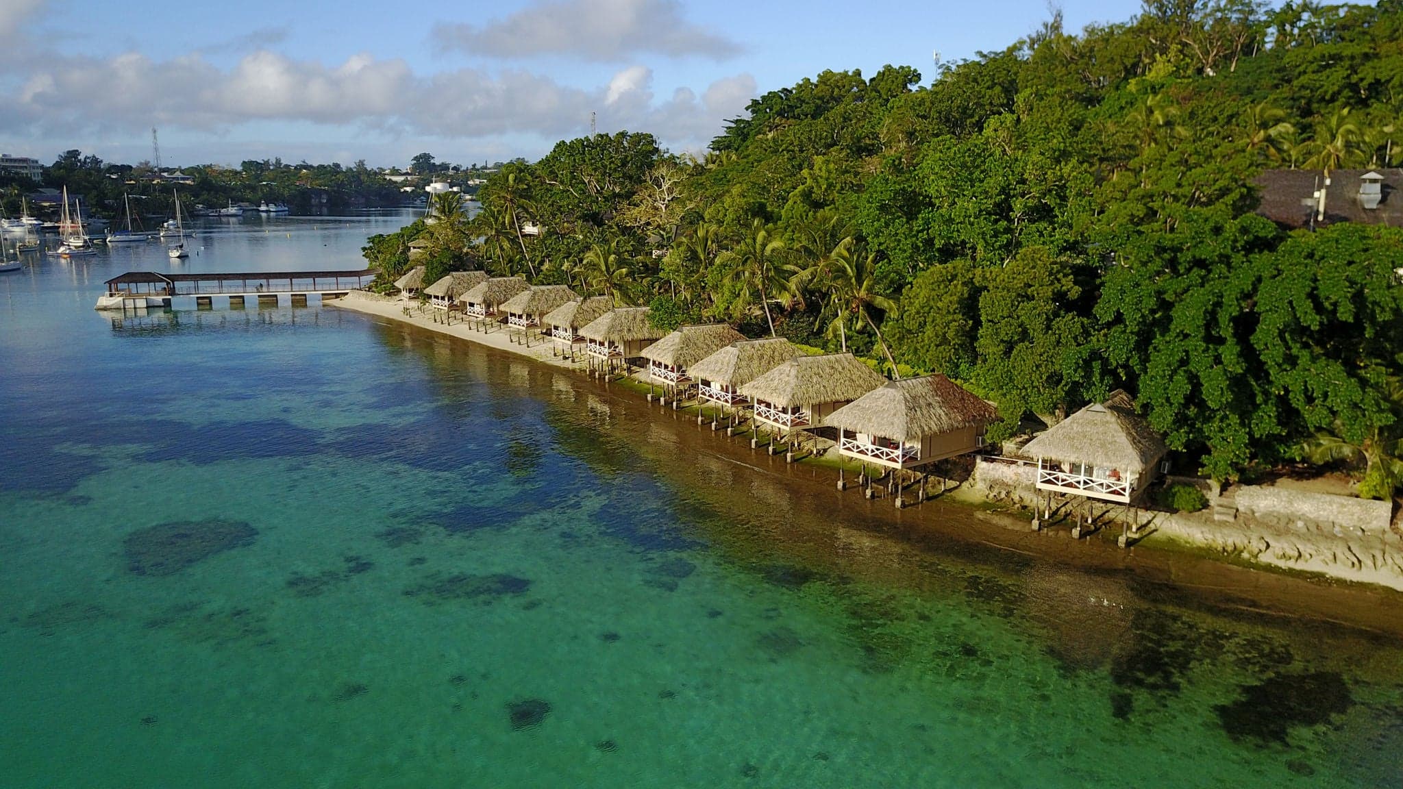 Capital city of Vanuatu - Port Vila, Vacation, Holiday Pacific ocean, Island, Bungalow