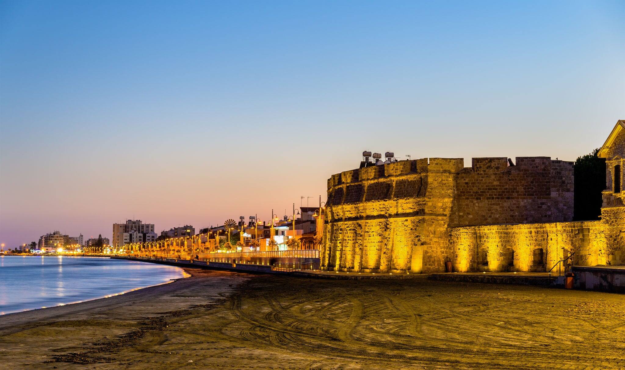 Larnaca Castle, the southern coast of Cyprus