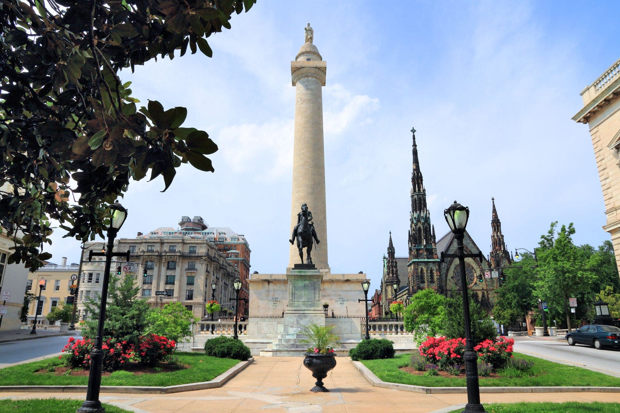 Baltimore city, Maryland, USA. Mount Vernon Historic District.