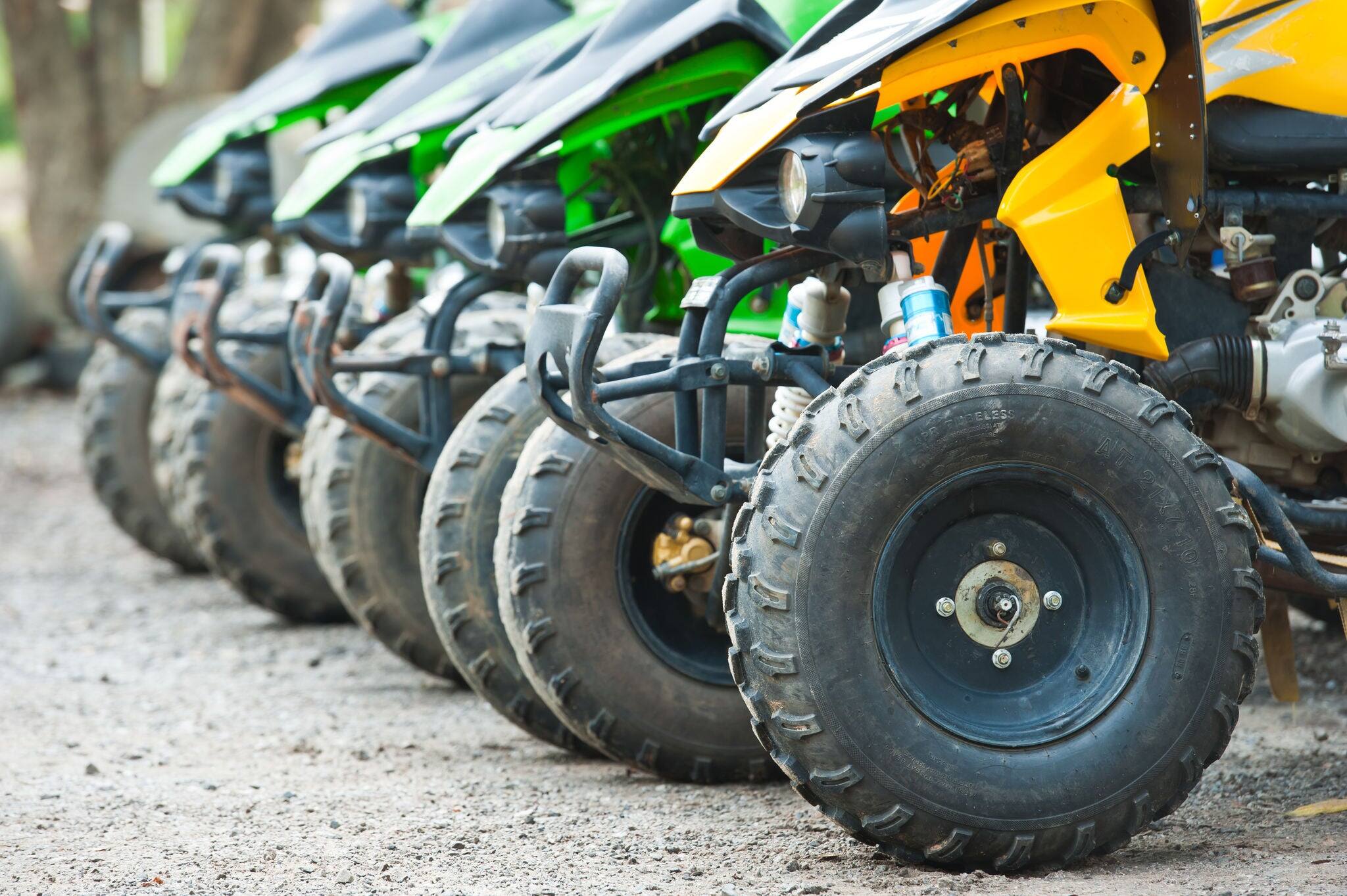 line up of offroad car