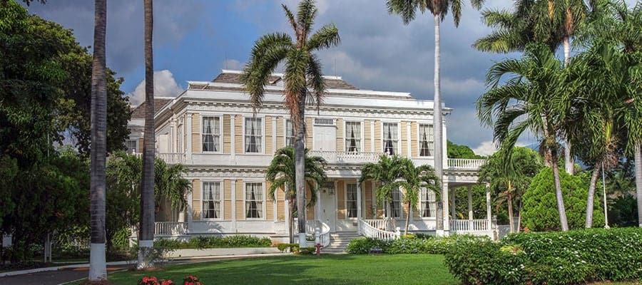 Devon House in Kingston Jamaica.. Nowdays is a museum, opening its gardens for public and famous for its ice-cream.