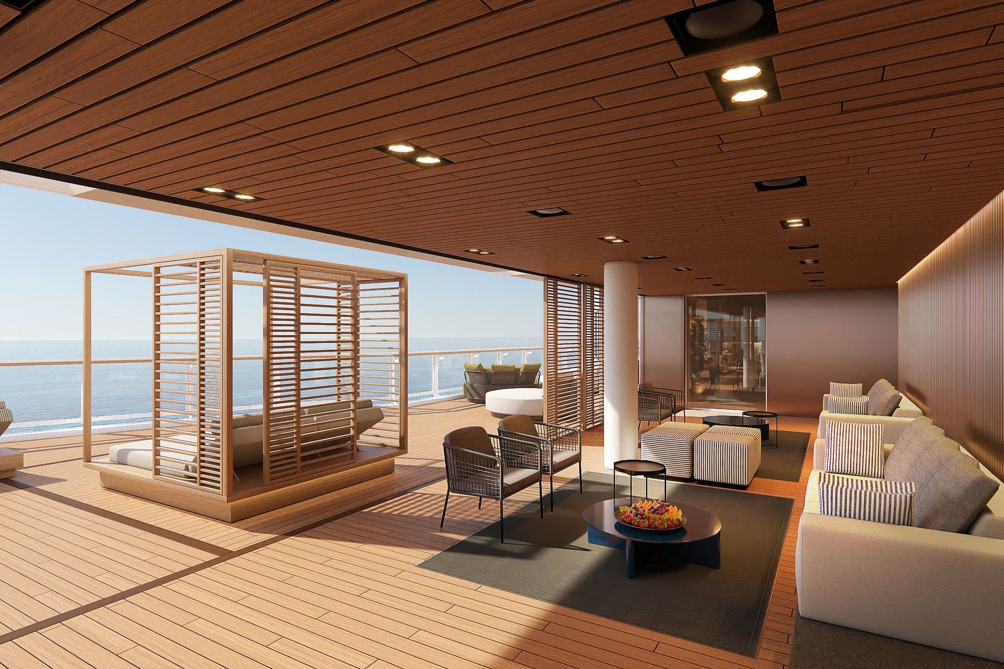 NCL Aqua Stateroom Haven Outdoor Lounge