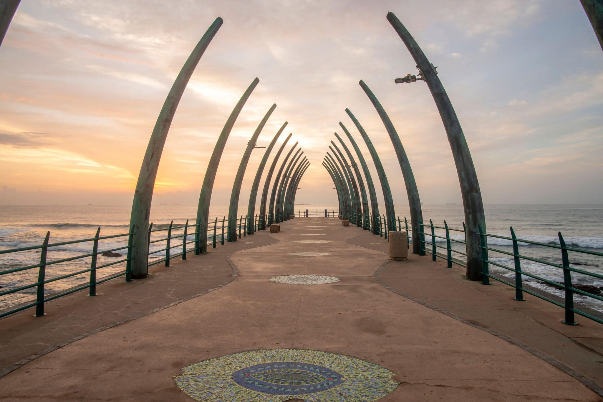 Sunrise at the whale bone pier
