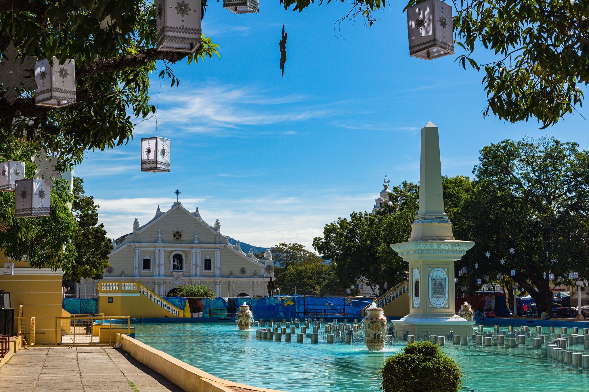 Sarsedo Square and Fountain in Vigan, Philippines