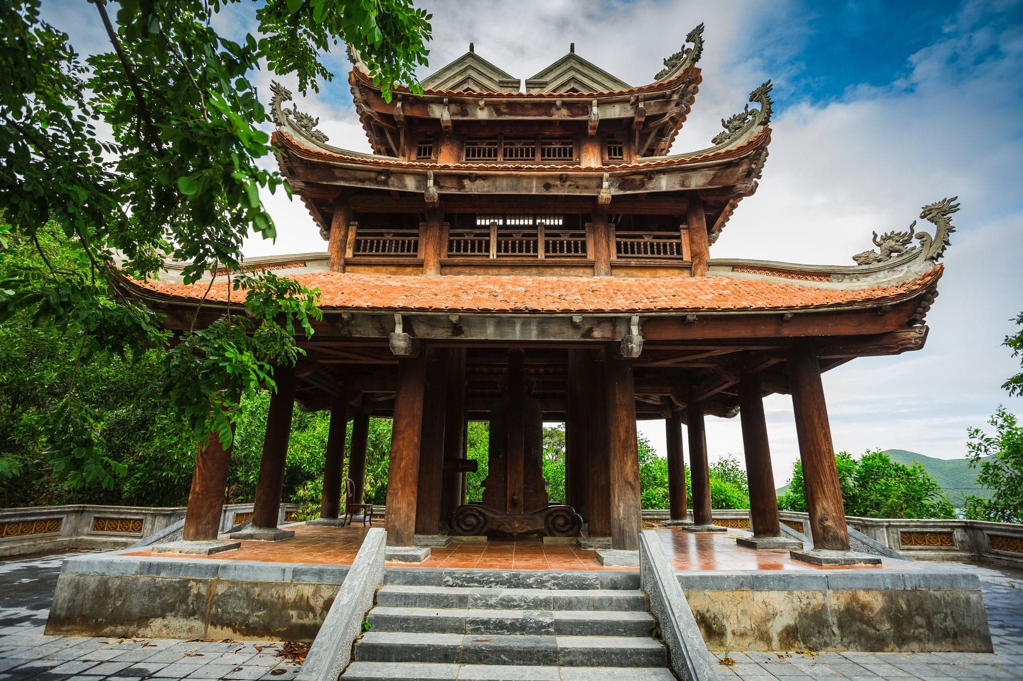 Buddhist temple in Vietnam, on the island of Vinpearl, Nha Trang