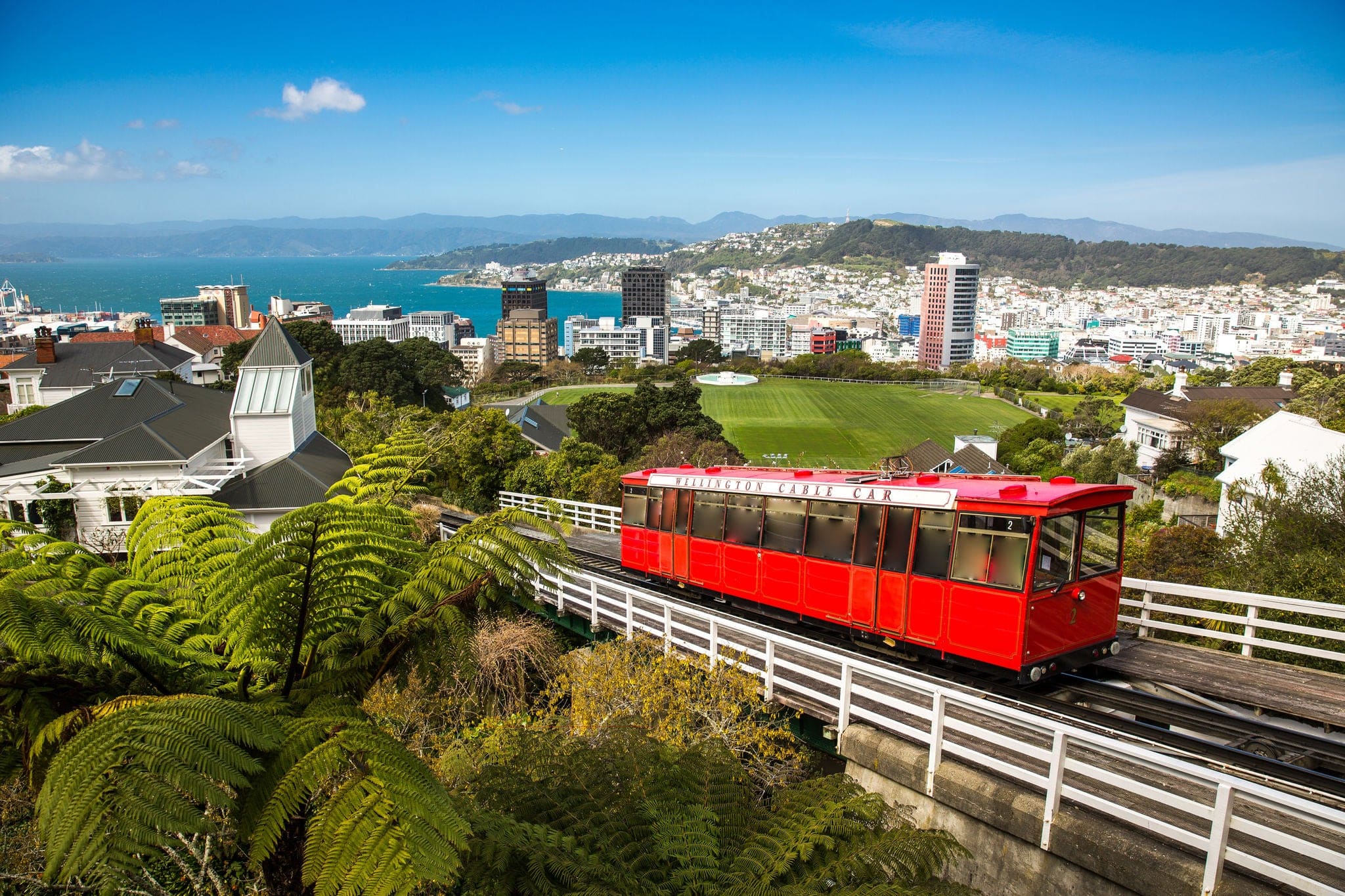 View of the Wellington Cable Car.