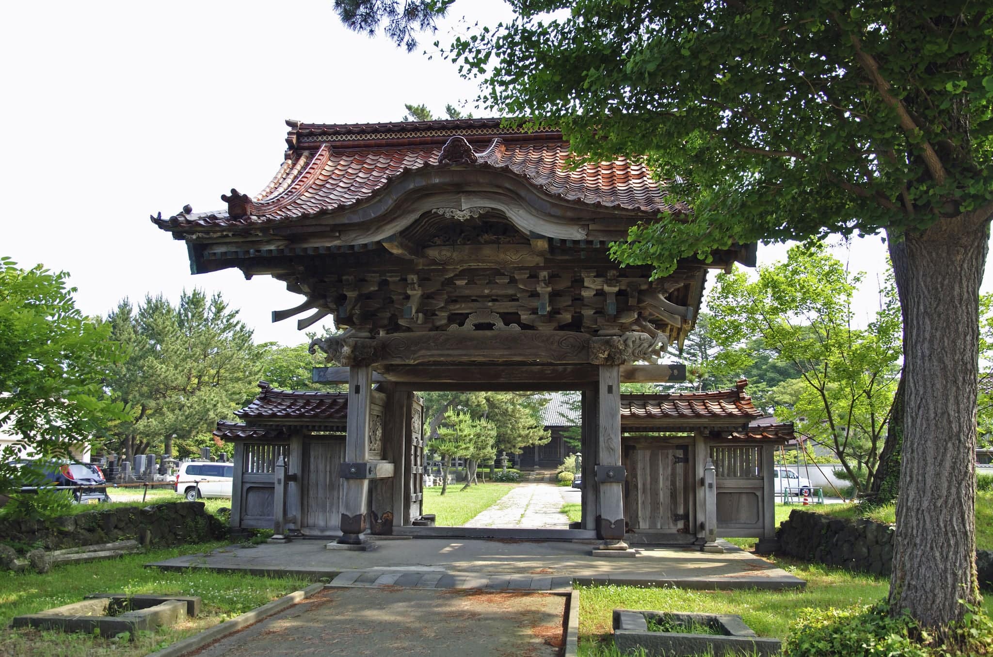 The Panorama Of Sakata City In Summer
