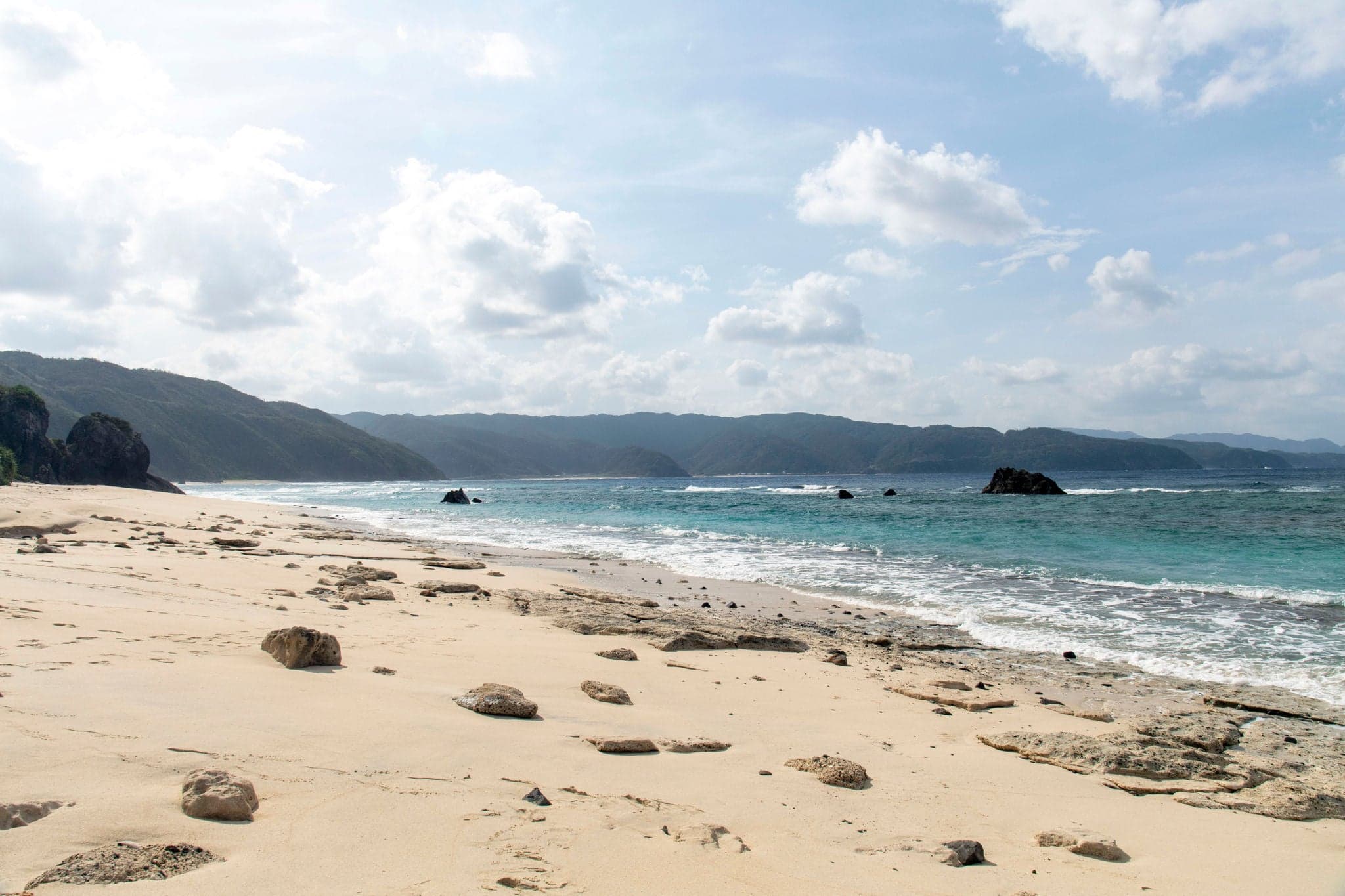 Ohama Seaside Park in Amami Oshima, Kagoshima Prefecture, Japan
