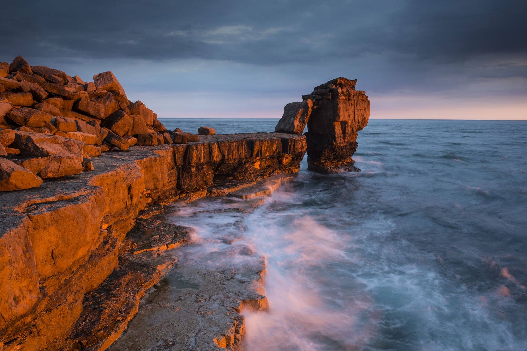 Sunset on the Isle of Portland, Dorset