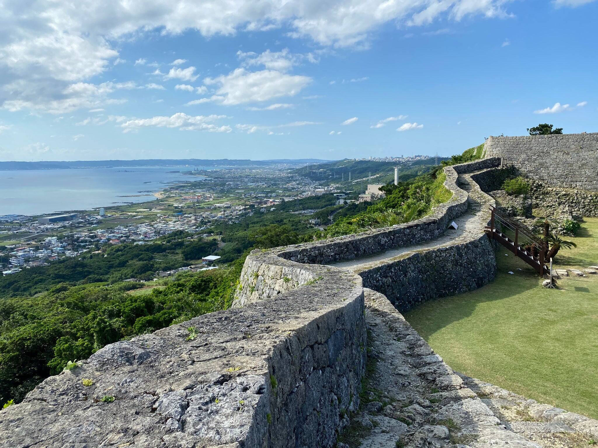 Nakagusuku Castle, the ruins of the Ryukyu Kingdom in Okinawa, Japan