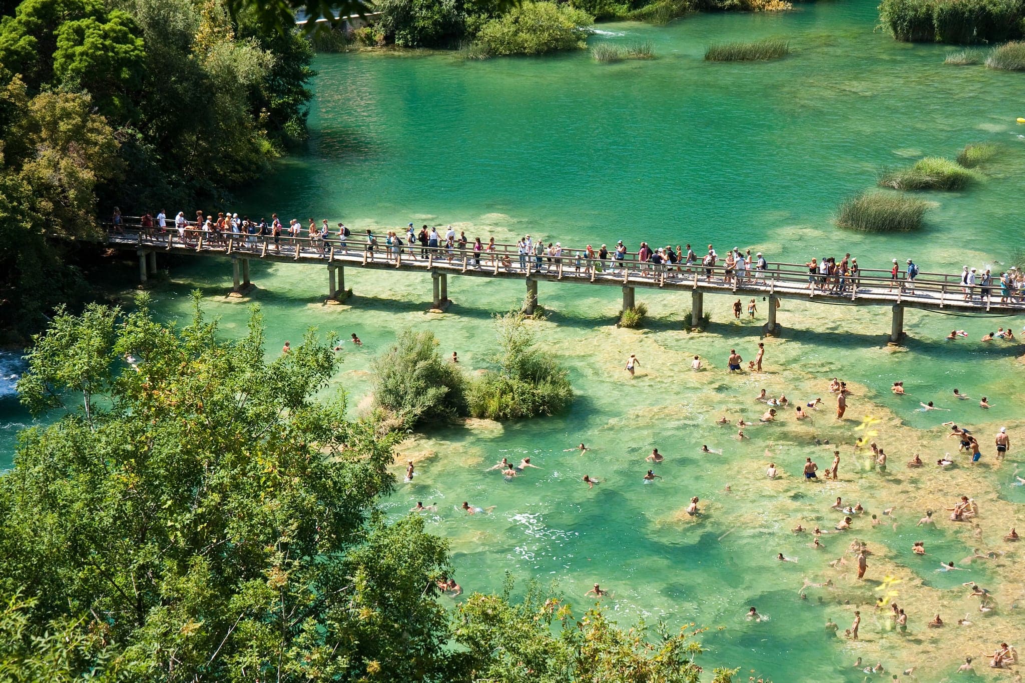 Waterfalls in National Park Krka, Croatia