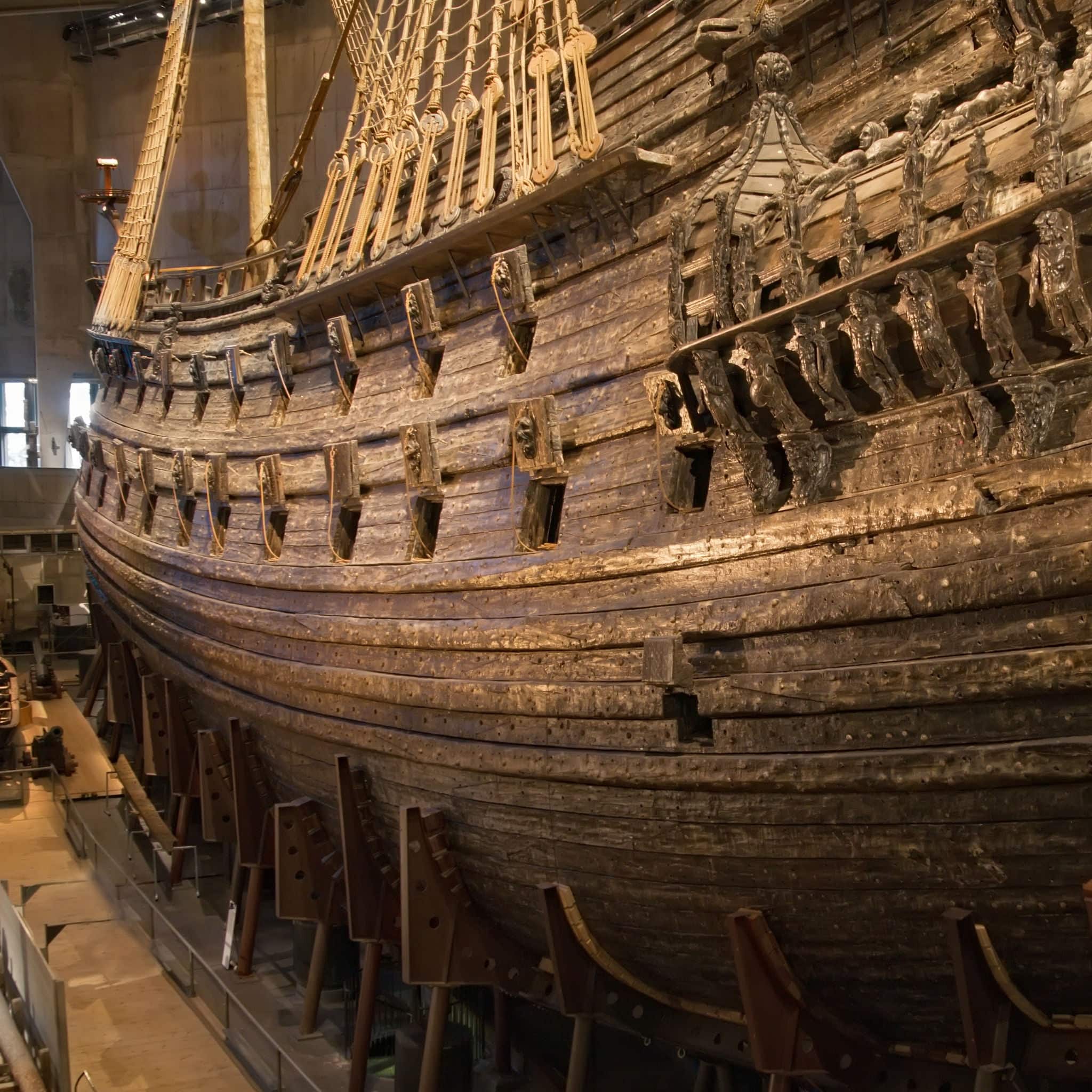 Vasa warship. Swedish warship that was built from 1626 to 1628.