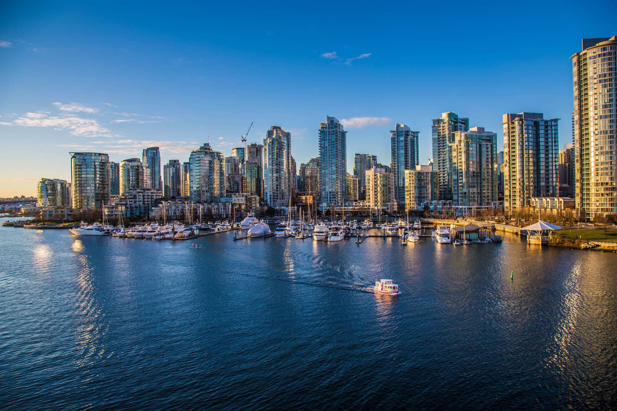 Beautiful view of Vancouver, British Columbia, Canada
