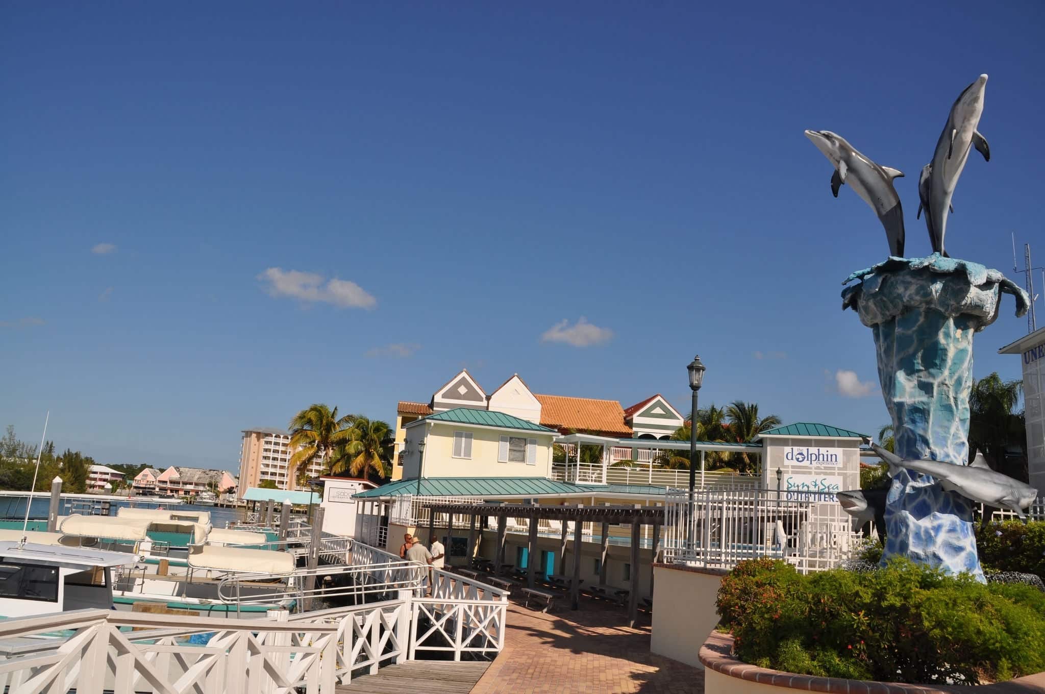 Marina and houses at Port Luyaca, Freeport, Grand Baha Island, Bahamas