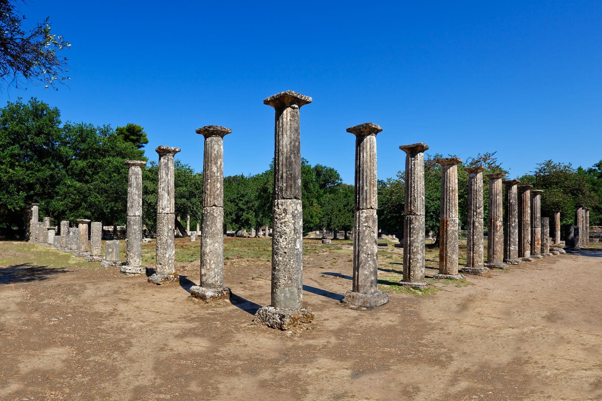 Palaestra monument (3rd cent. B.C.) in Olympia, Greece