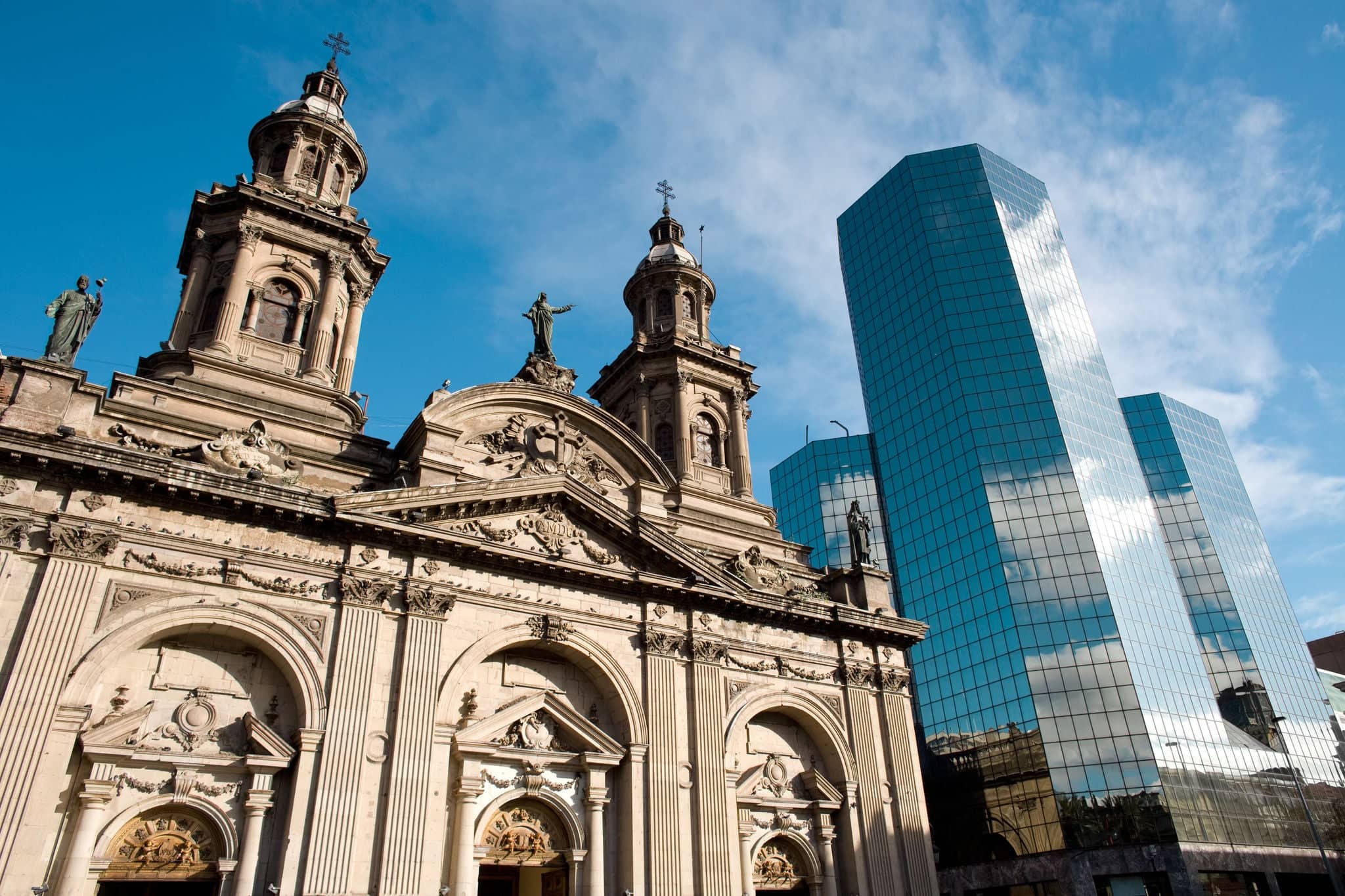 Metropolitan Cathedral, Plaza de Armas (Main Square), Santiago de Chile