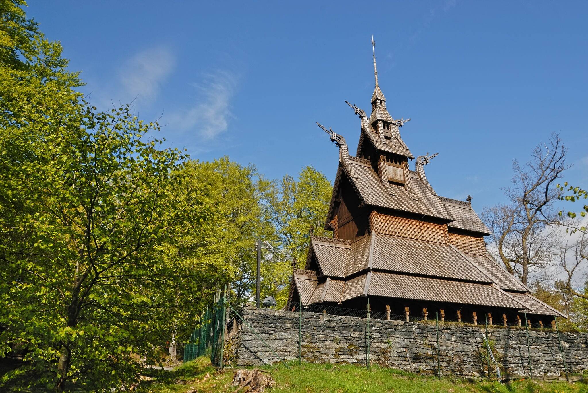 Fantoft Stave Church in Bergen, Norway