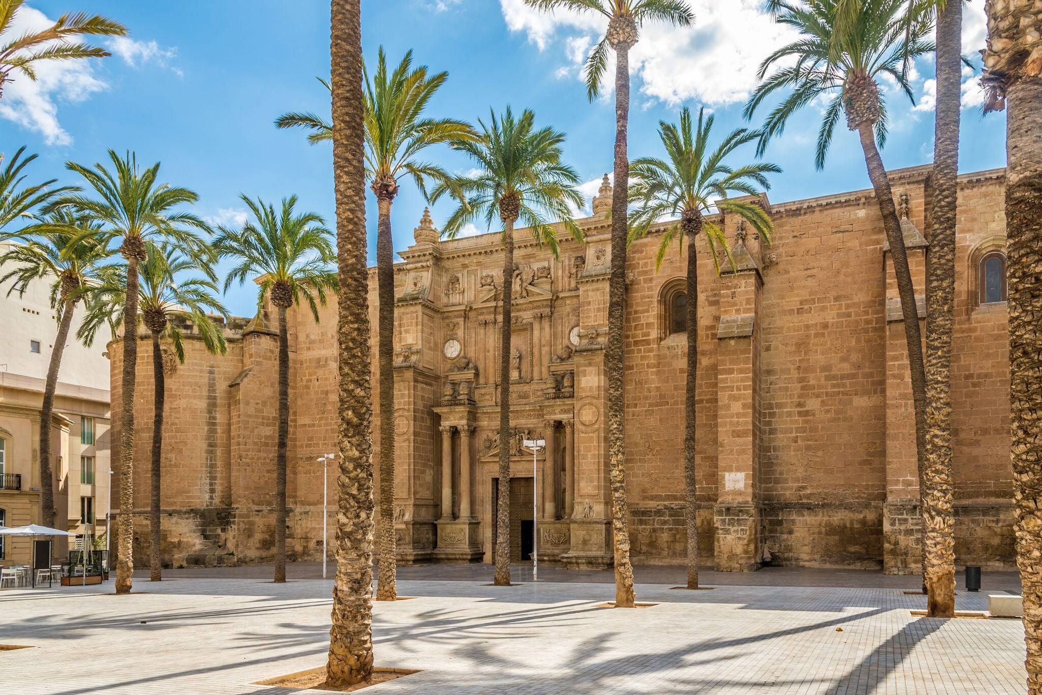 View at the Cathedral of Almeria in Spain