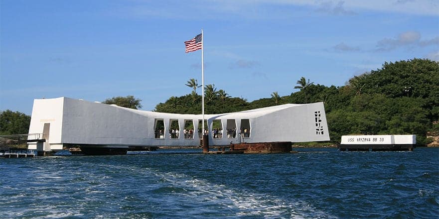PEARL HARBOR MEMORIAL IN OAHU HAWAII