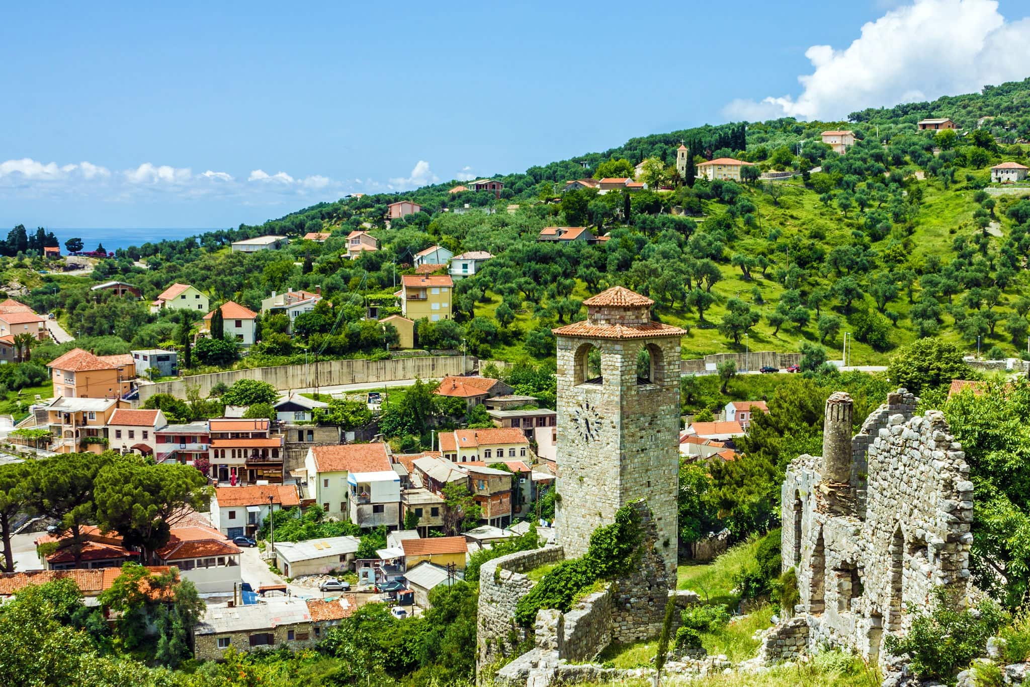 Old citadel in Bar, Montenegro