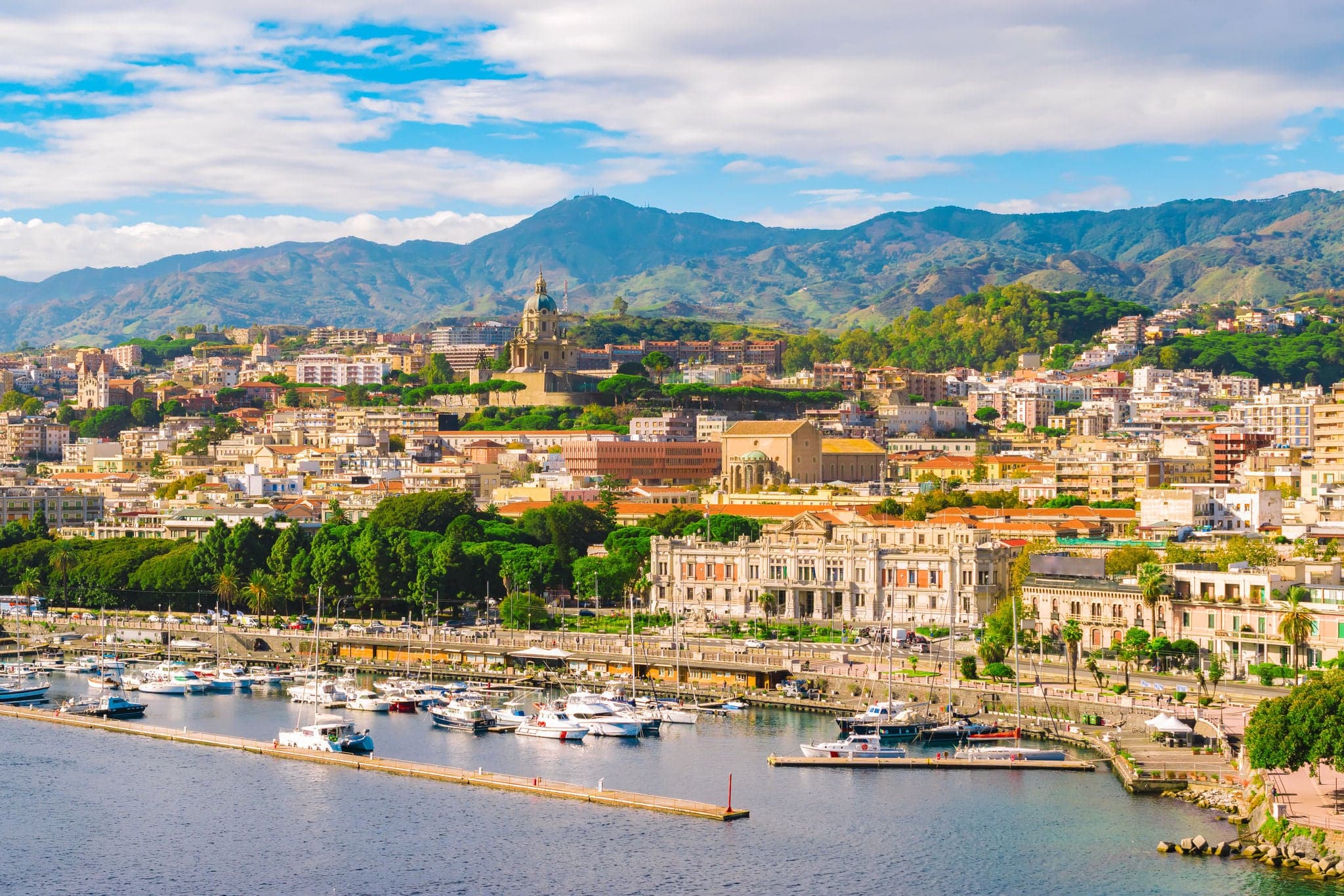 View of Messina, Sicily, Italy