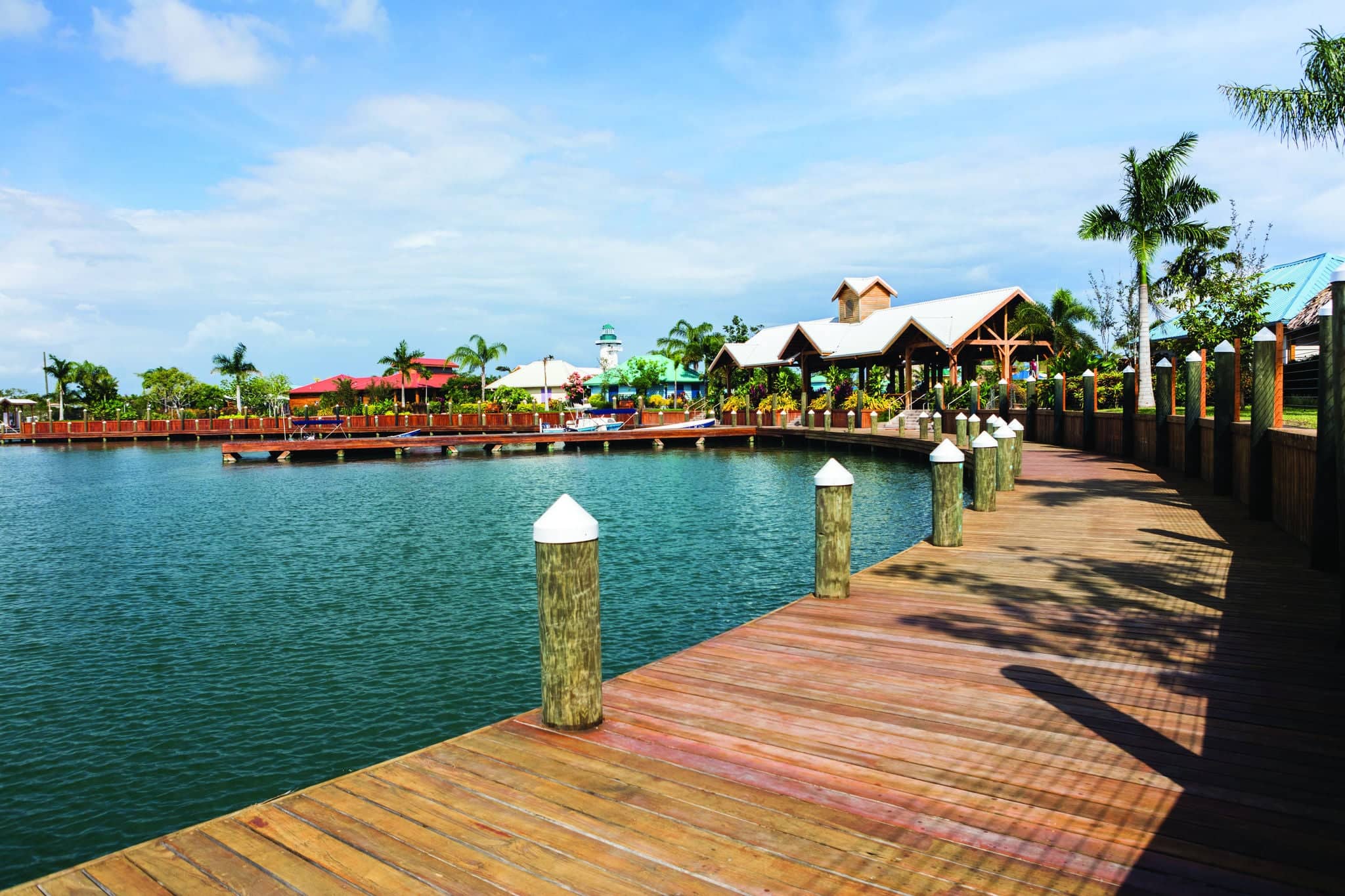 Harvest Caye, Belize, Marina