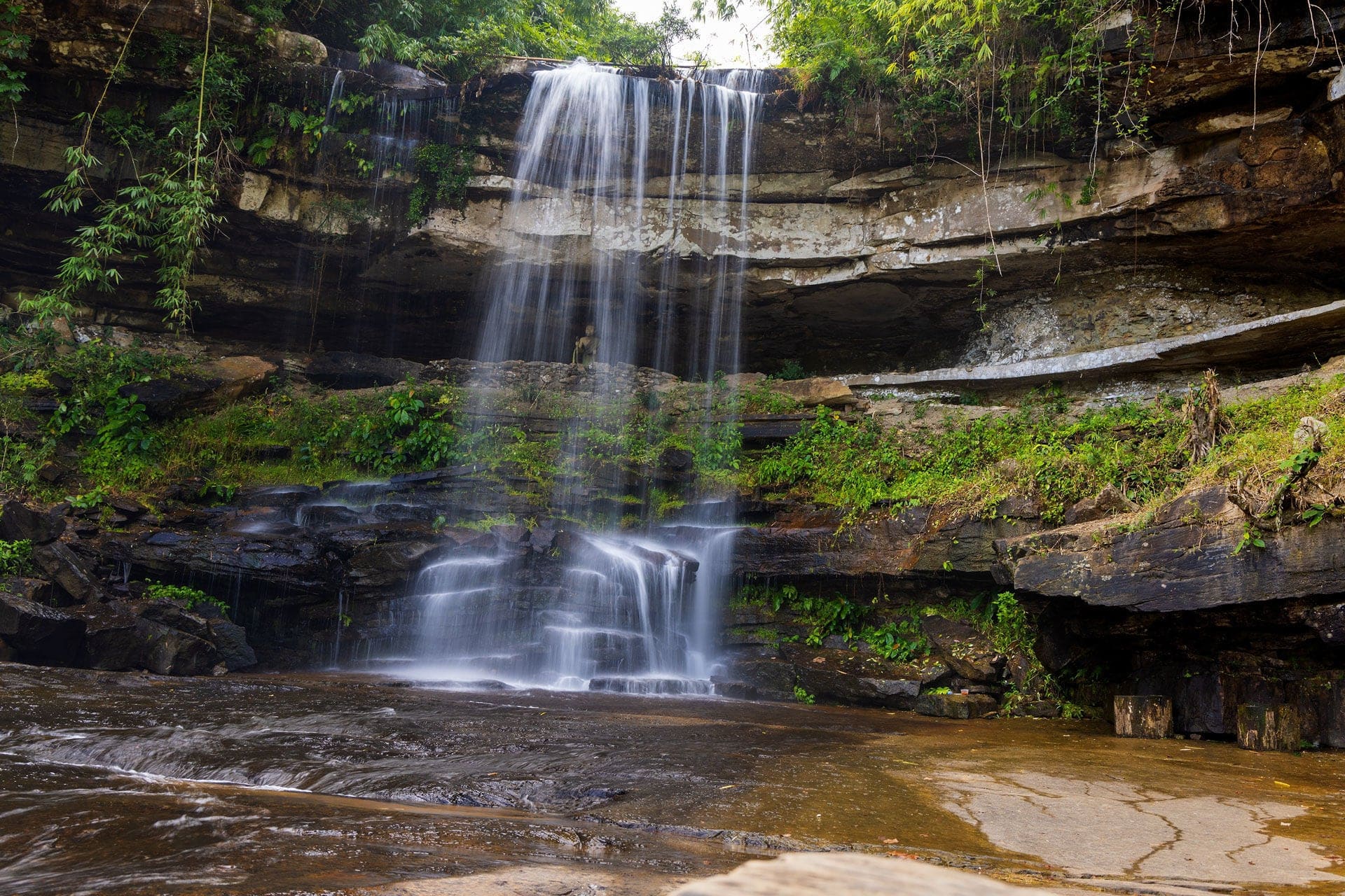 Tada Waterfall in Kampot region, Cambodia
