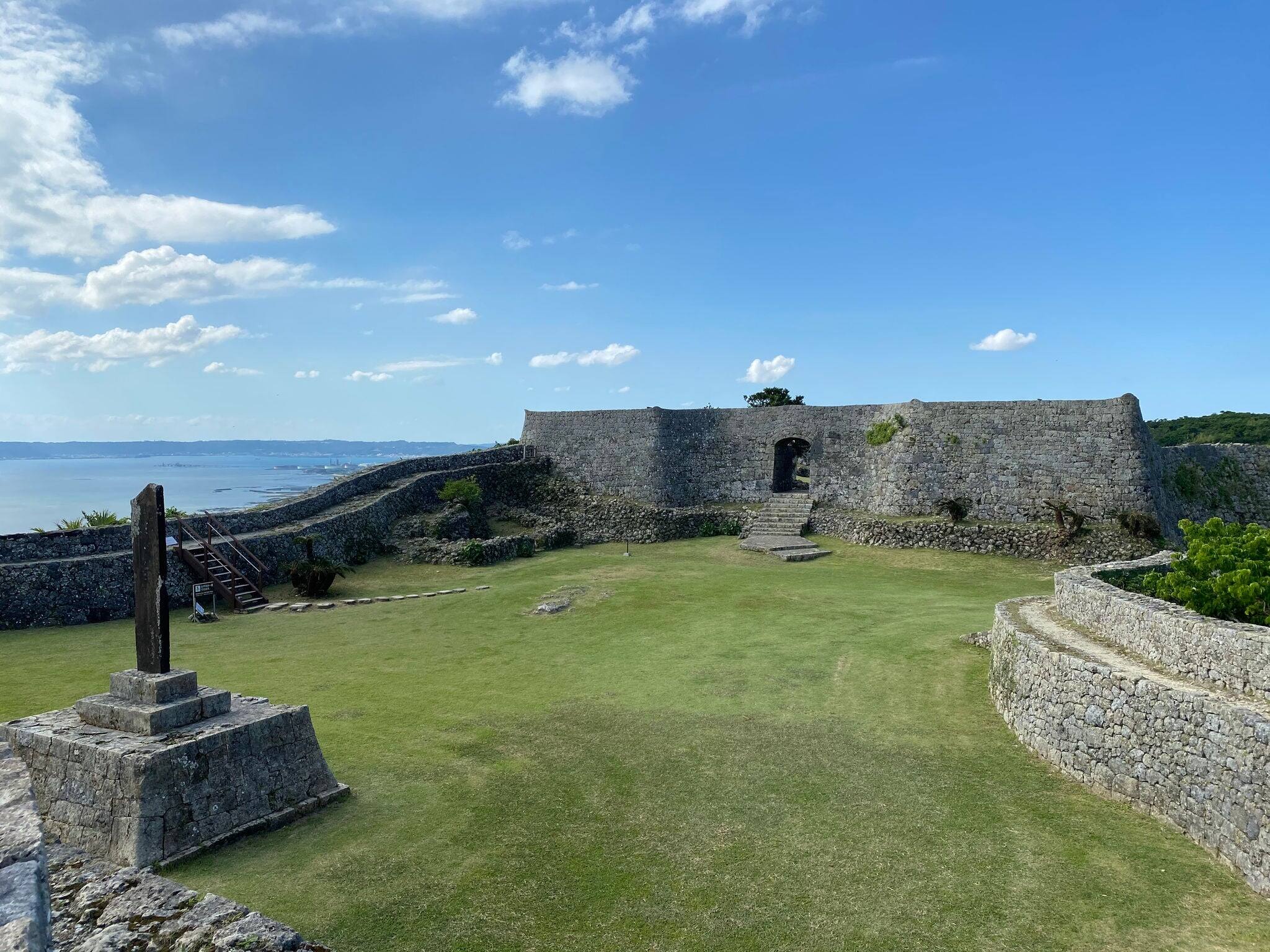 Nakagusuku Castle, the ruins of the Ryukyu Kingdom in Okinawa, Japan