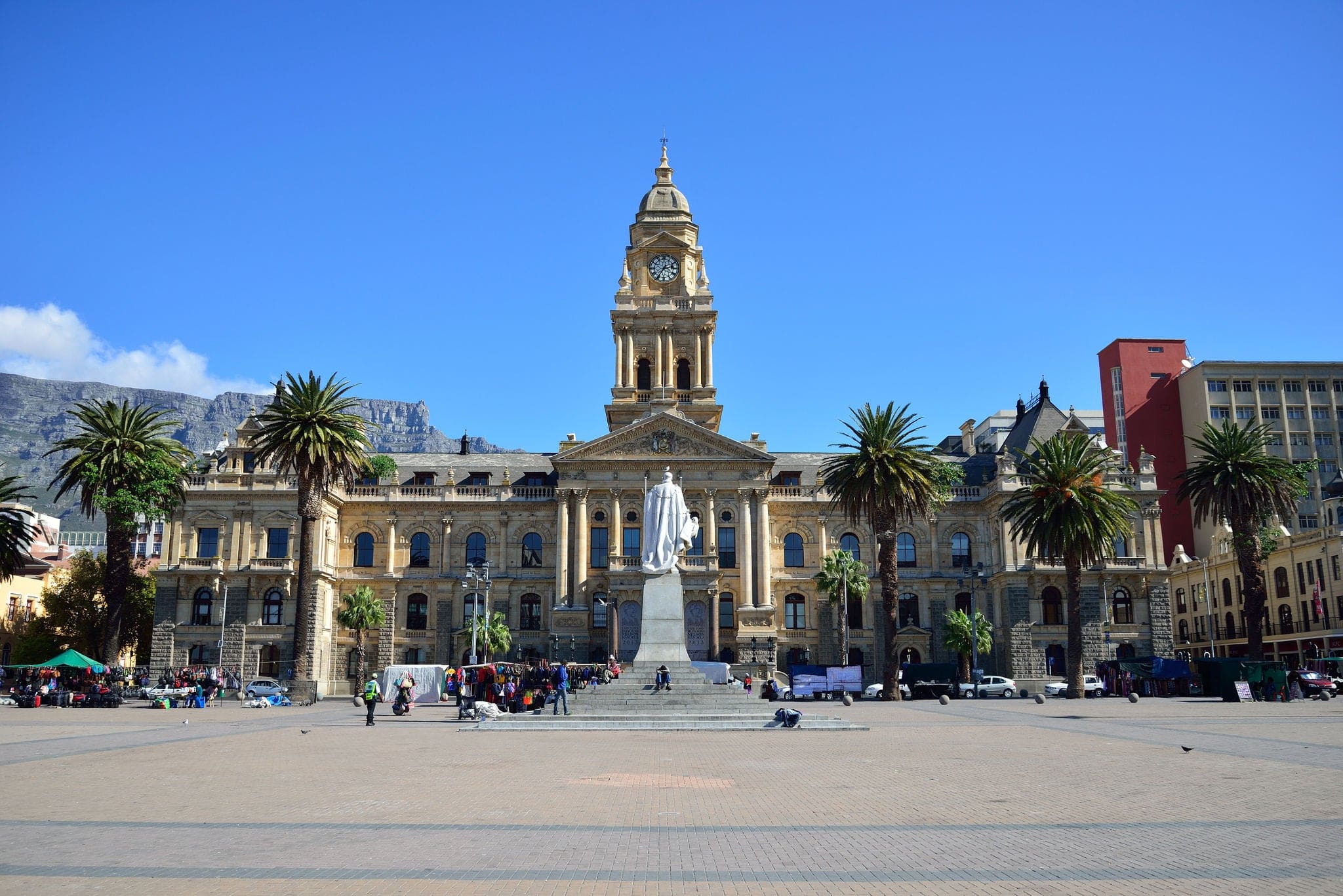 Cape Town City Hall. Front view from Darling street